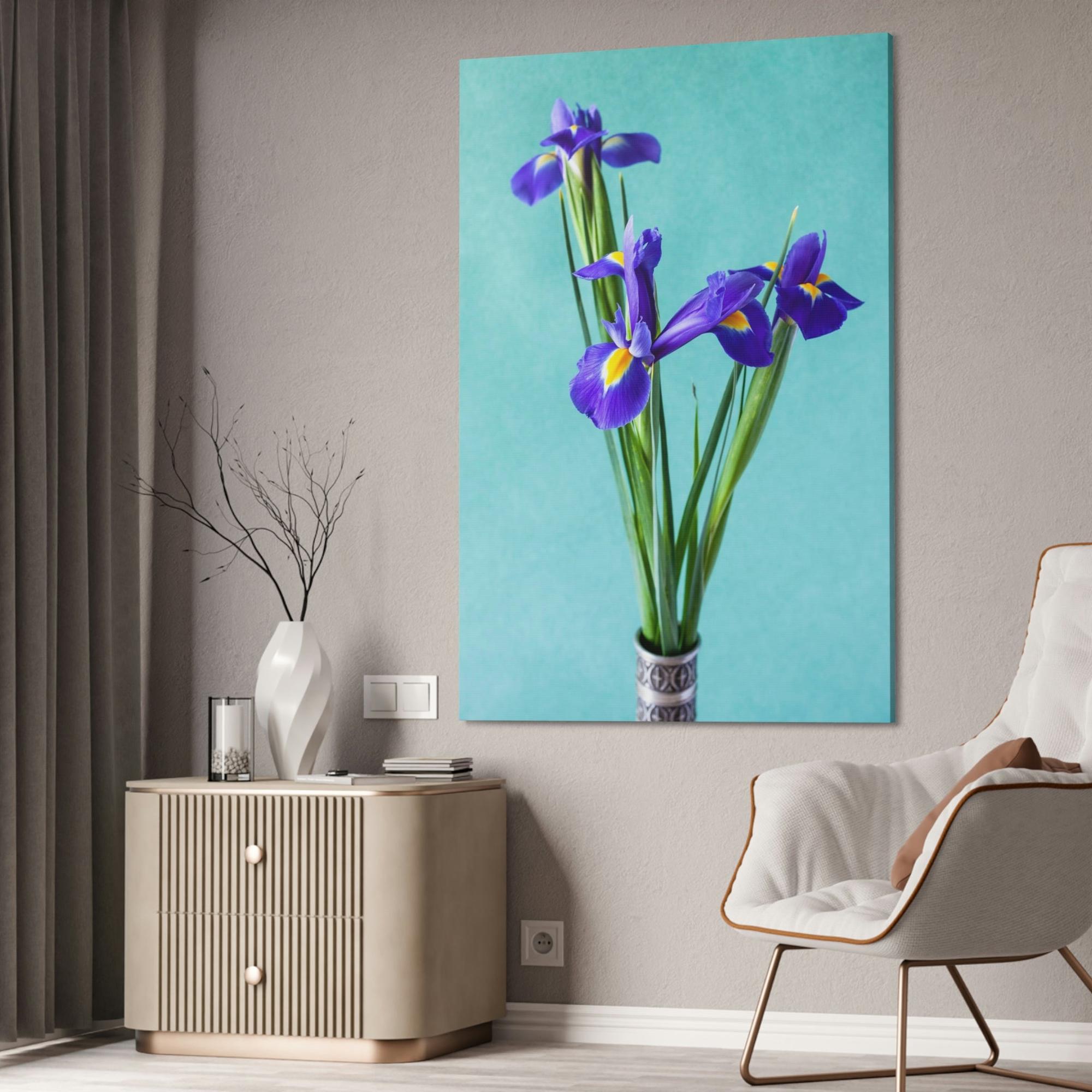 Irises Iris Radiance: A Canvas of Bright and Bold Blossoms