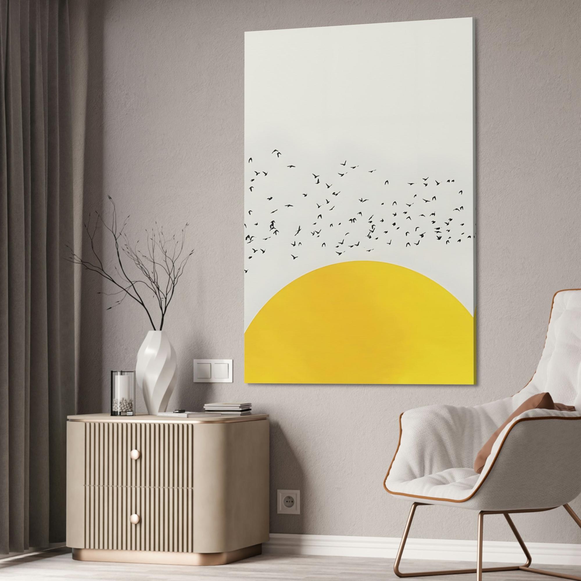 Yellow Yellow Symphony: An Elegant and Beautiful Canvas Art Print and Framed Poster of Yellow Color