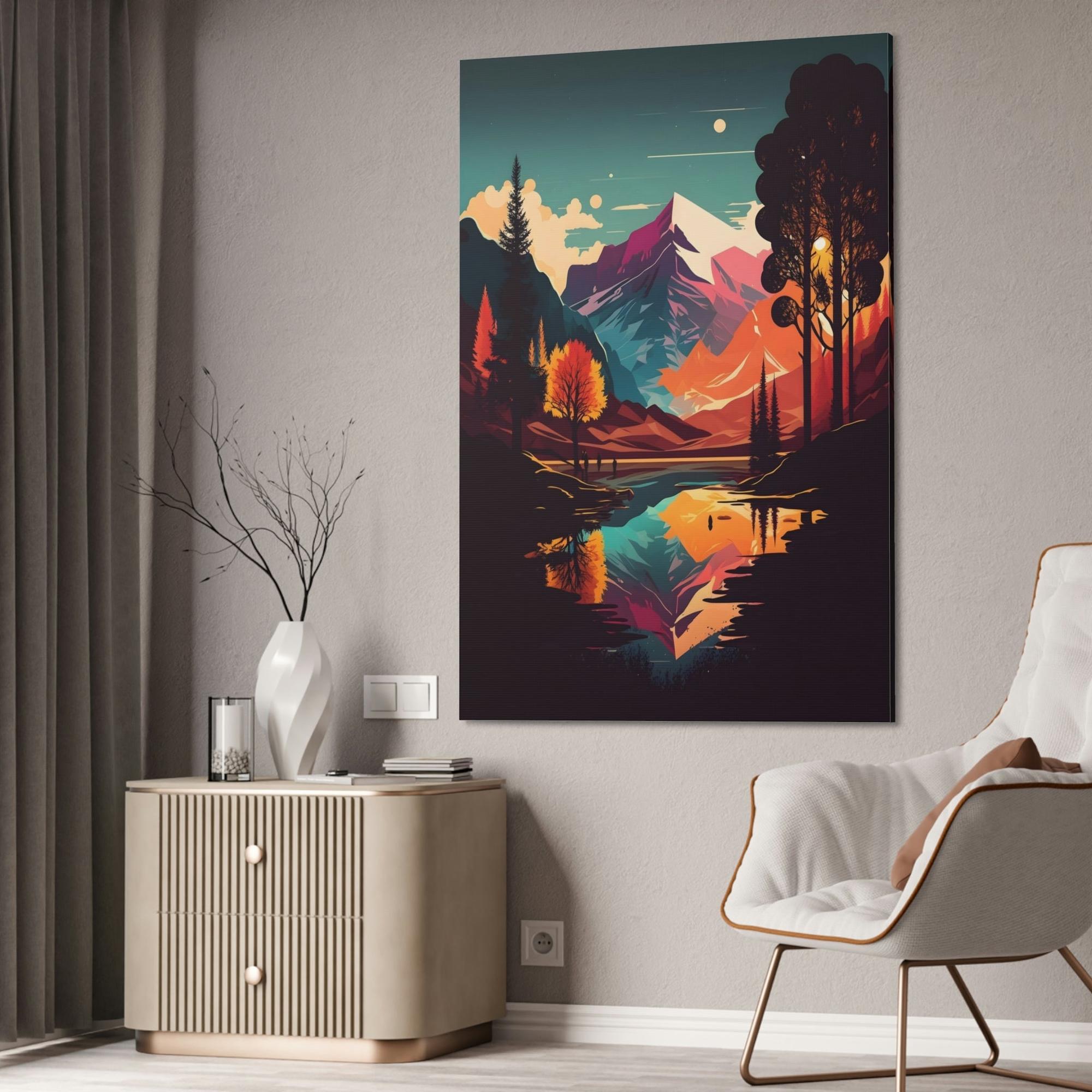 Lakes And Rivers The Magic of Lakes and Rivers: Natural Canvas Wall Art of Enchanting Scenery