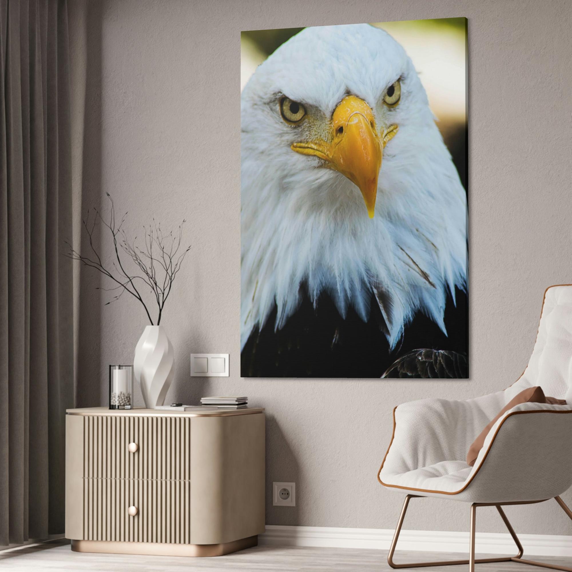 undefined Eagle's Vigil: Canvas & Poster Enchanting with the Gaze of Majestic Birds