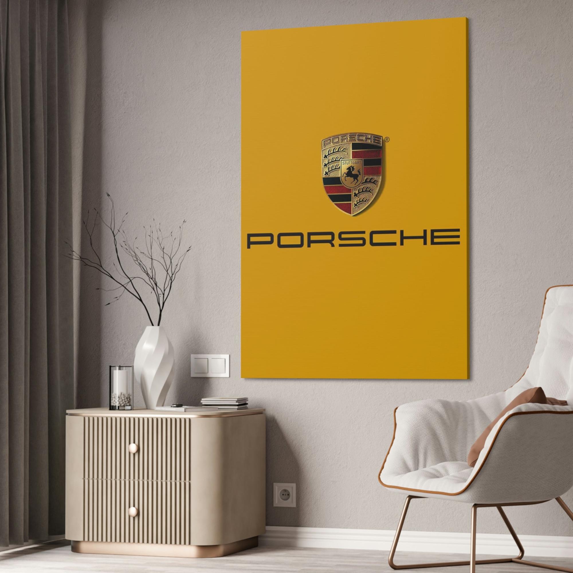 Porsche The Iconic Porsche Logo: A Symbol of Prestige and Quality on Canvas & Poster