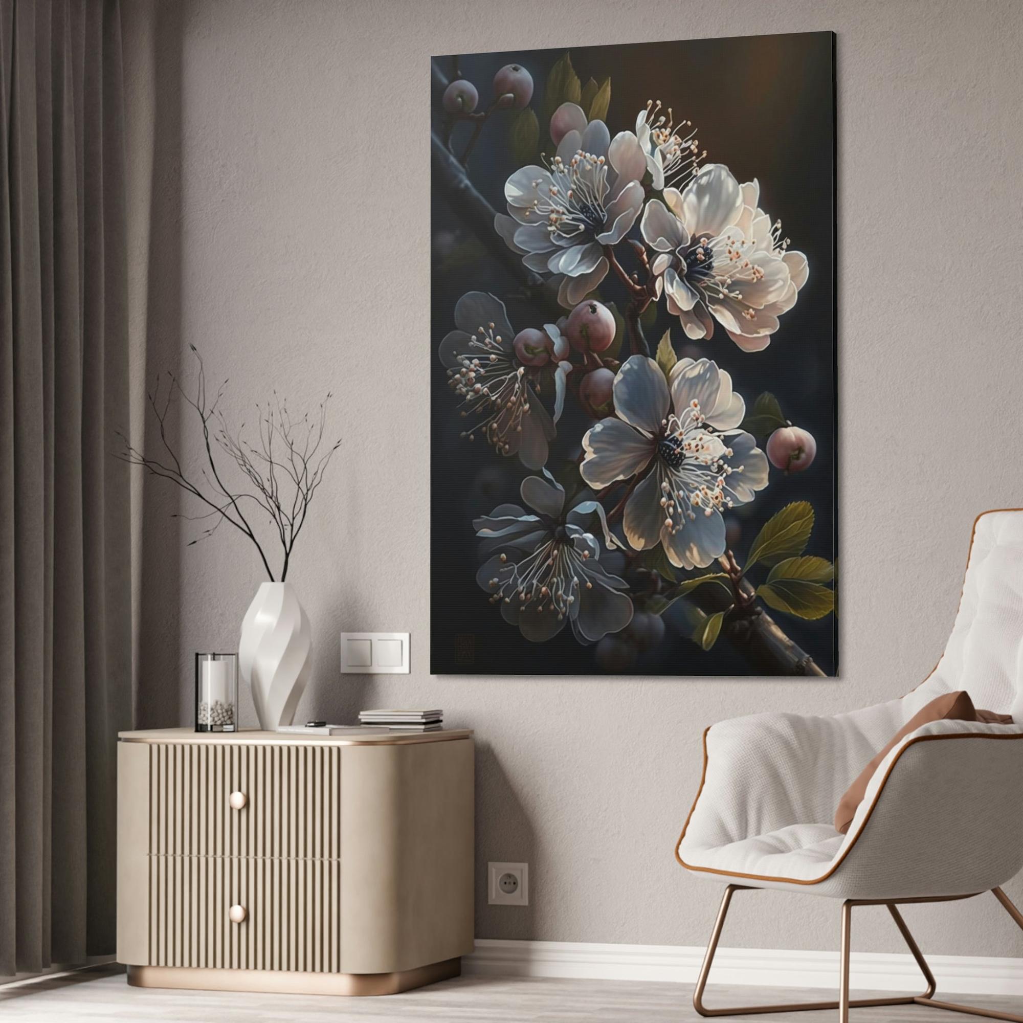 Cherry Blossoms Graceful Charm: Cherry Blossoms on High-Quality Print