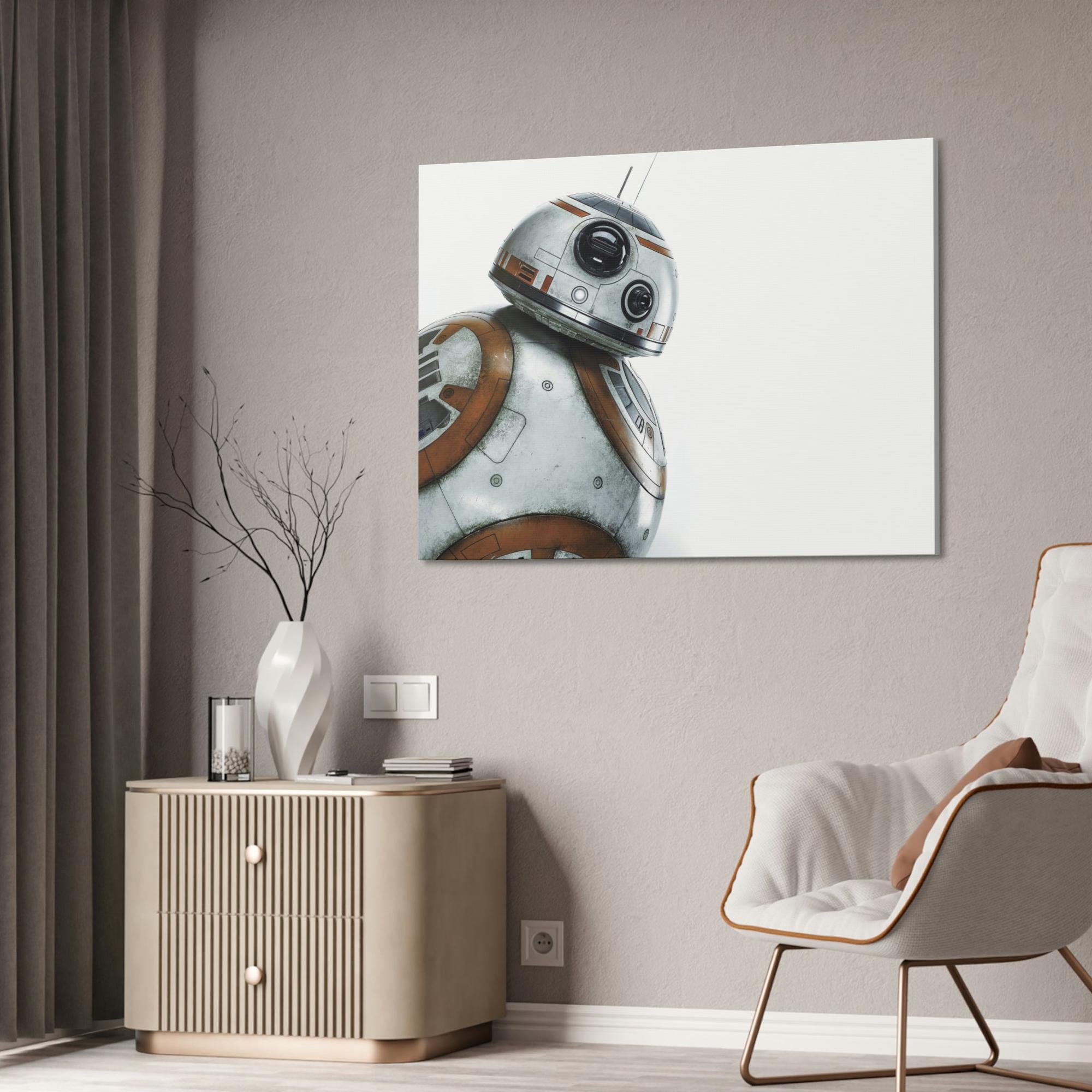 Star Wars Droid of Destiny: Framed Poster Print on Canvas Featuring the Star Wars Robot