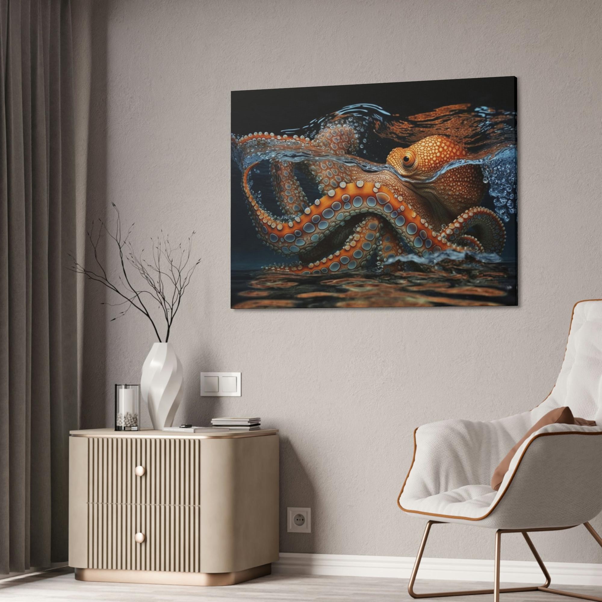 Octopuses Octopus Oasis: A Colorful Canvas Creation