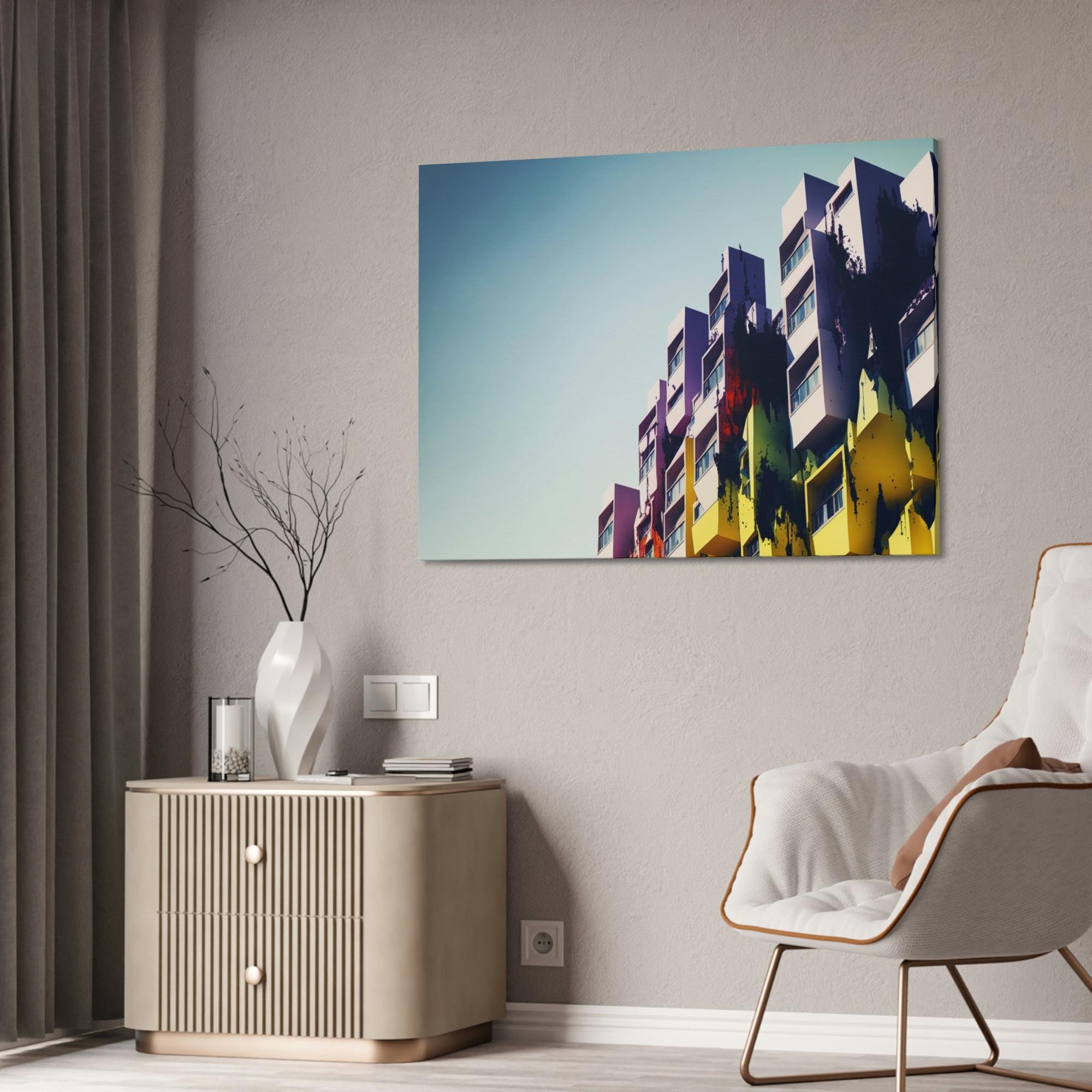 Abstract Architecture Abstract Architecture: Canvas & Poster Print of a Modern Cityscape