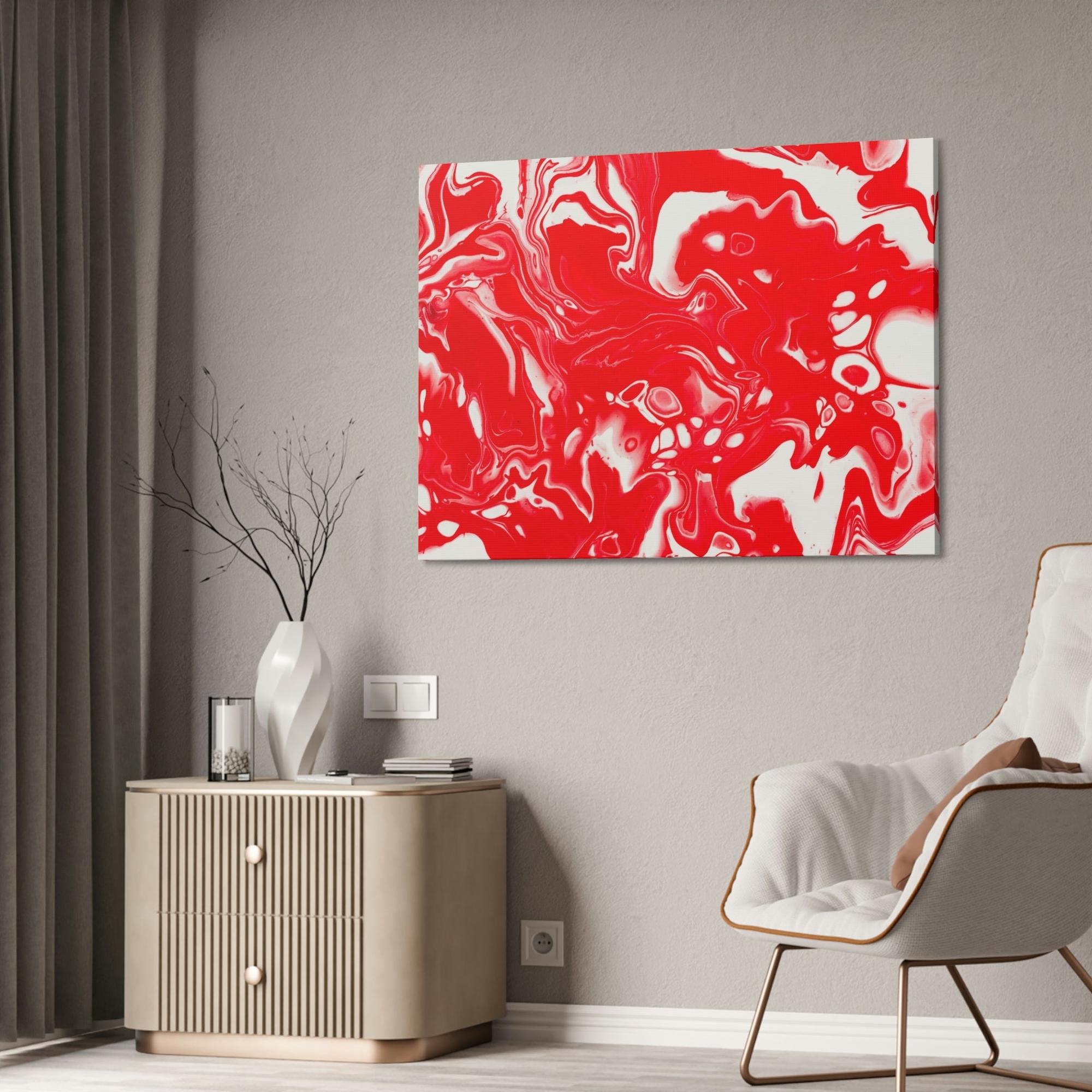 Red Abstract Art Capturing Emotion in Art: Red Abstract Prints and Canvas Wall Art