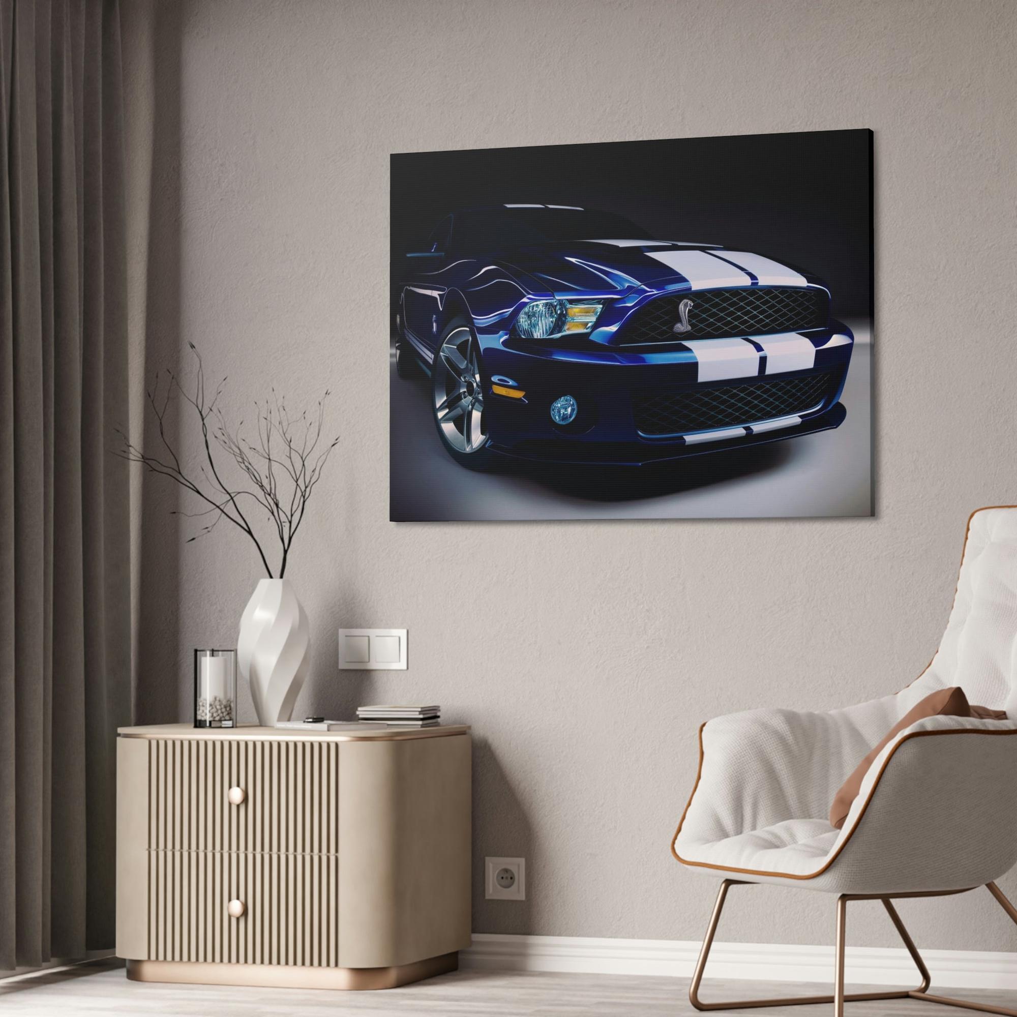 Mustang Mustang: Natural Canvas Wall Art and Framed Canvas & Poster Print