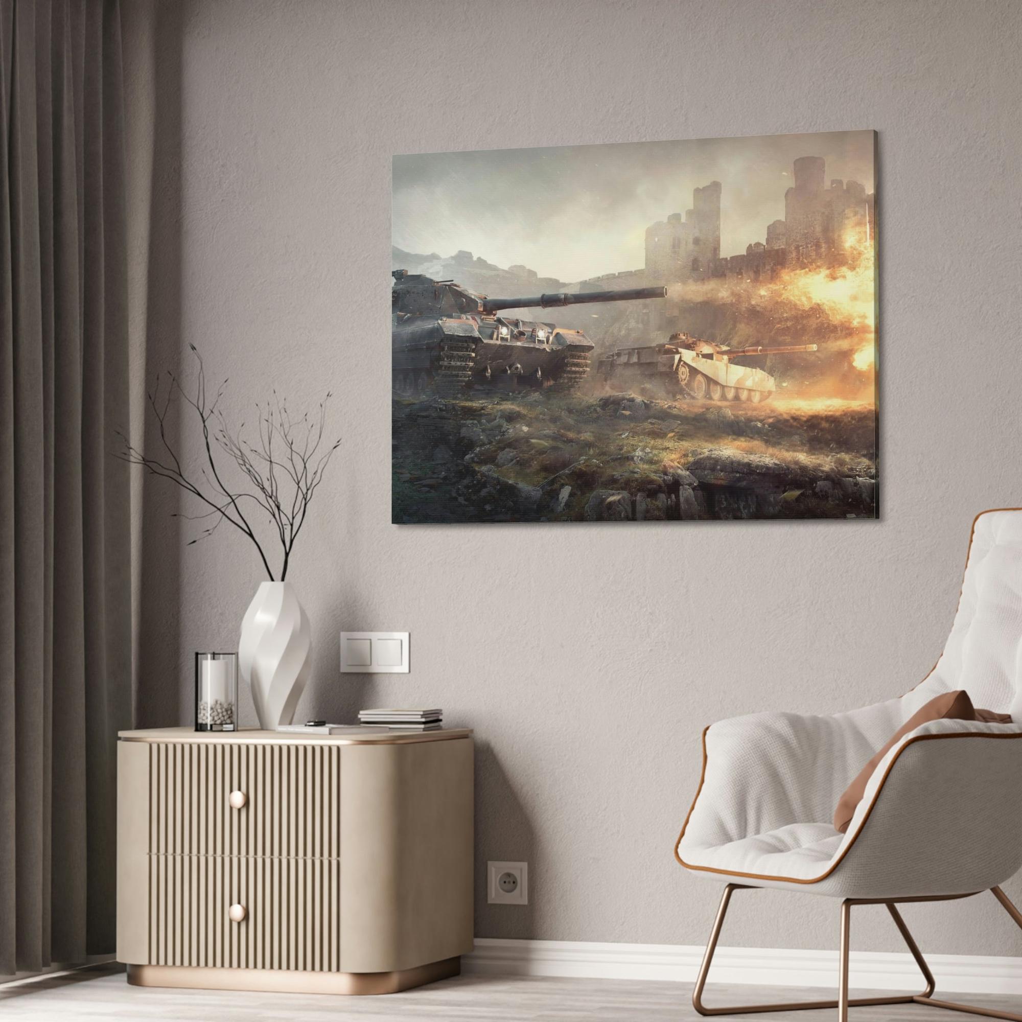 World Of Tanks Immersive Warzone: Engaging World of Tanks Canvas & Poster Wall Art