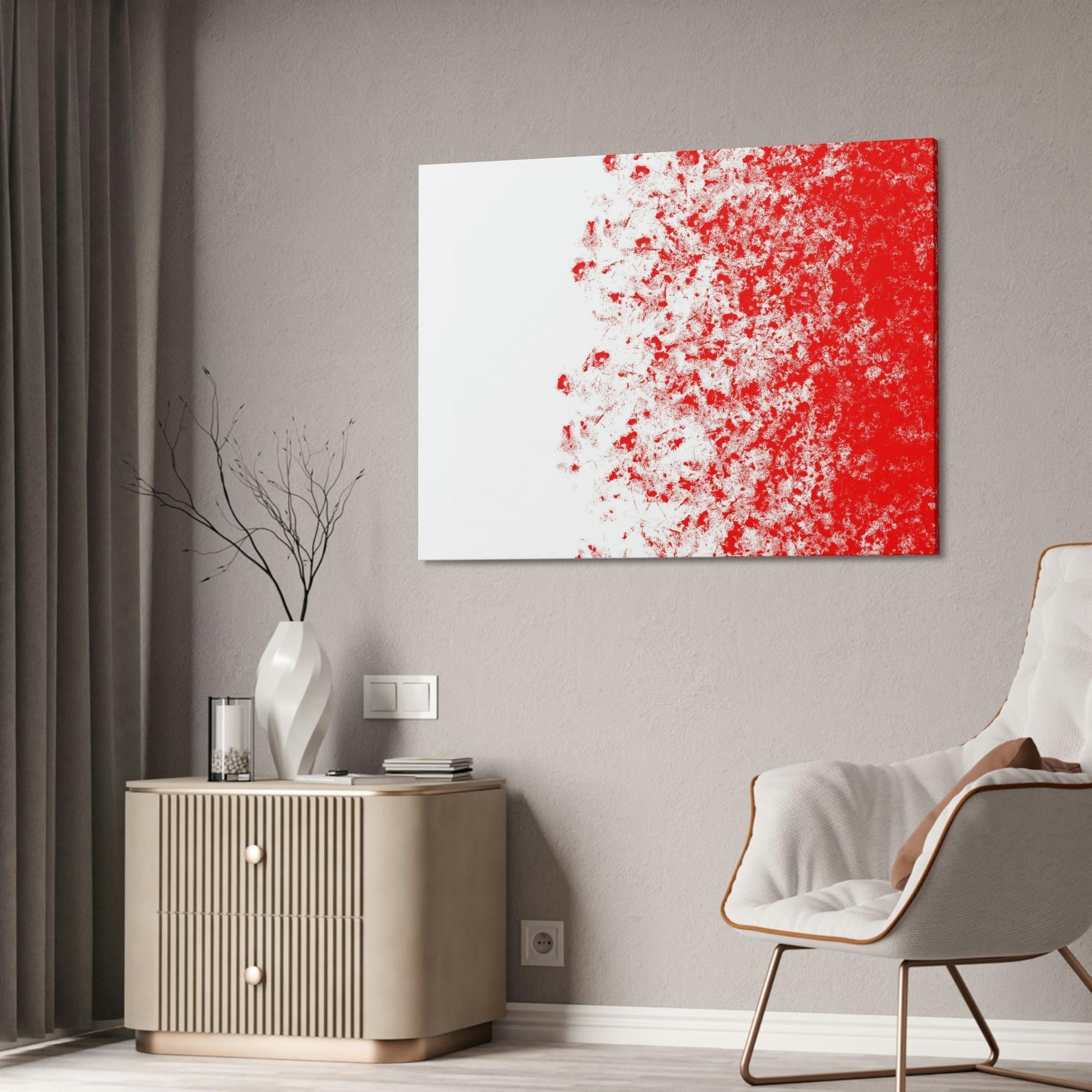 undefined The Art of Warmth: Red Abstract Framed Posters and Print on Canvas
