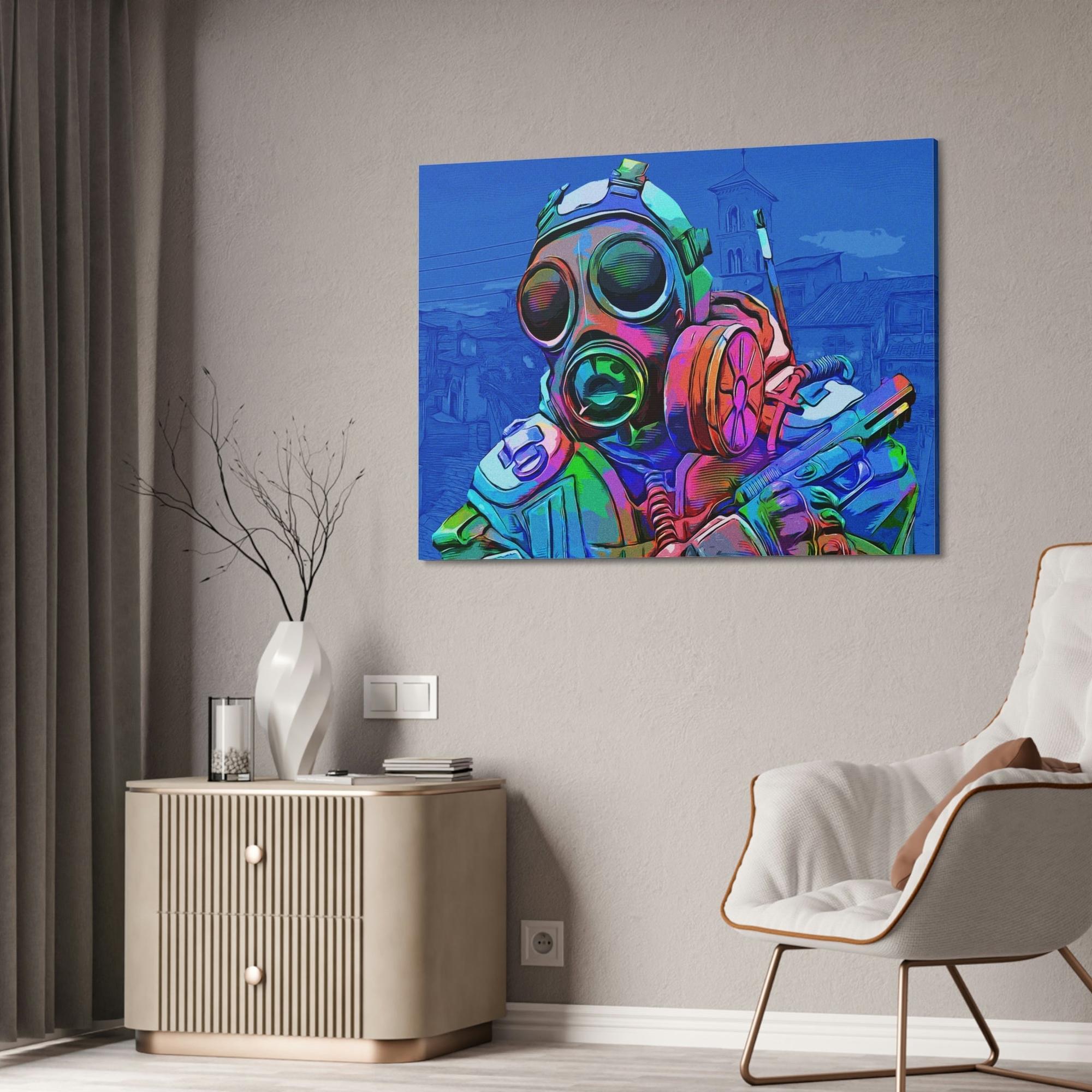 undefined The Battle Unleashed: Epic Counter Strike Scene in Framed Canvas & Poster