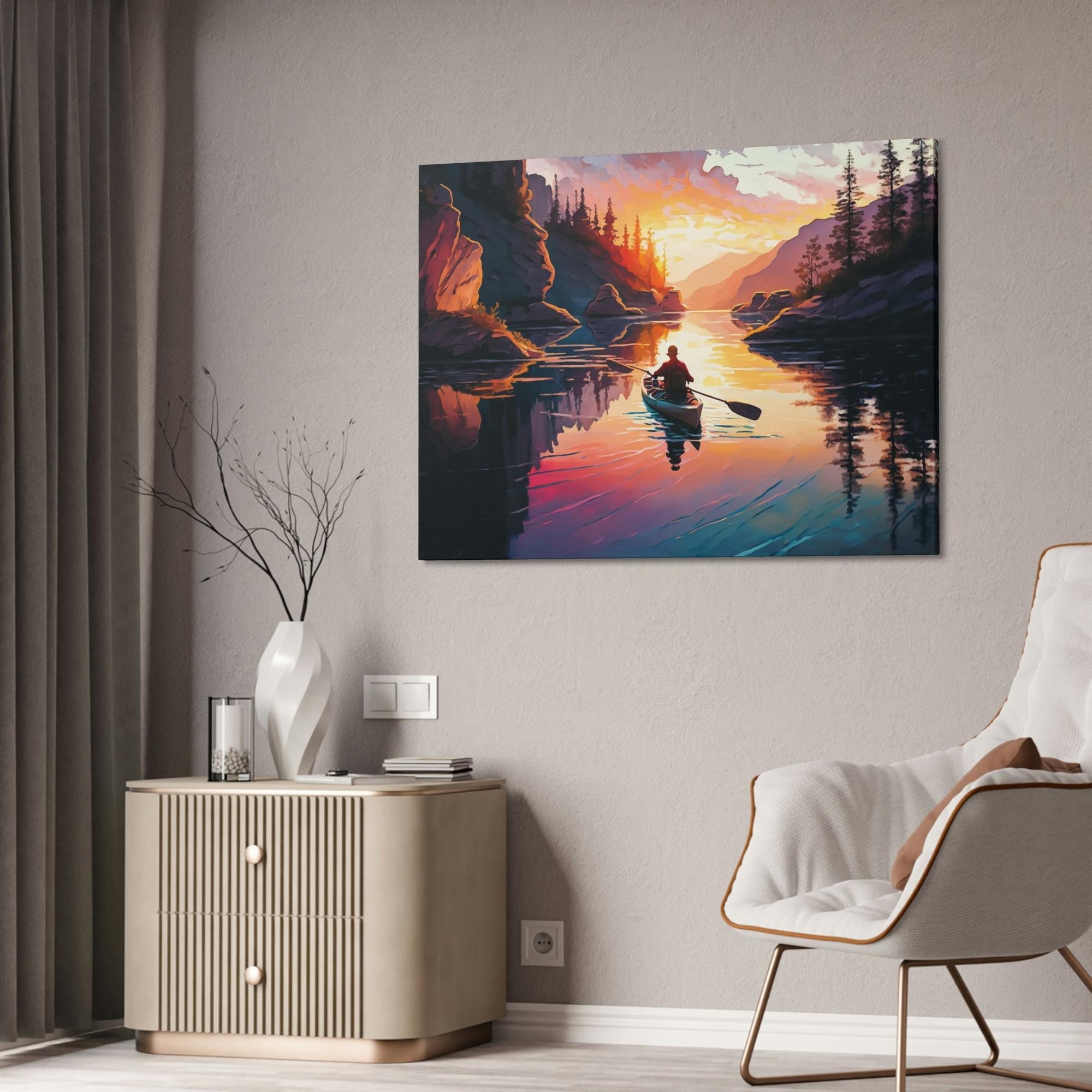 Lakes And Rivers A Symphony of Nature: Lakes and Rivers on Canvas and Framed Poster Art