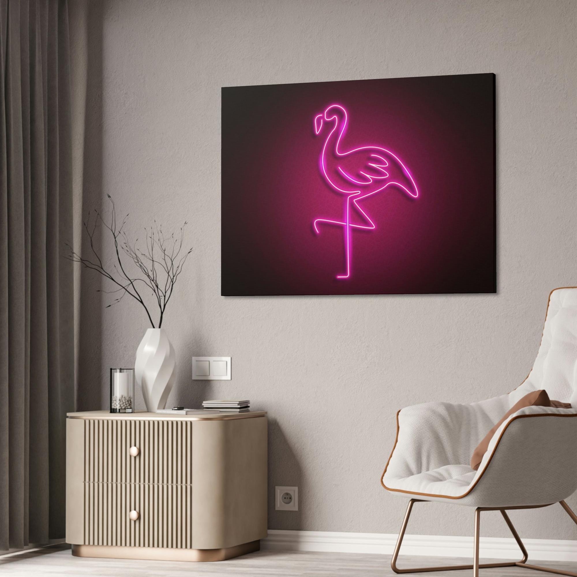 undefined Luminous Nightscape: Neon-inspired Canvas Prints for Stunning Wall Art Decor