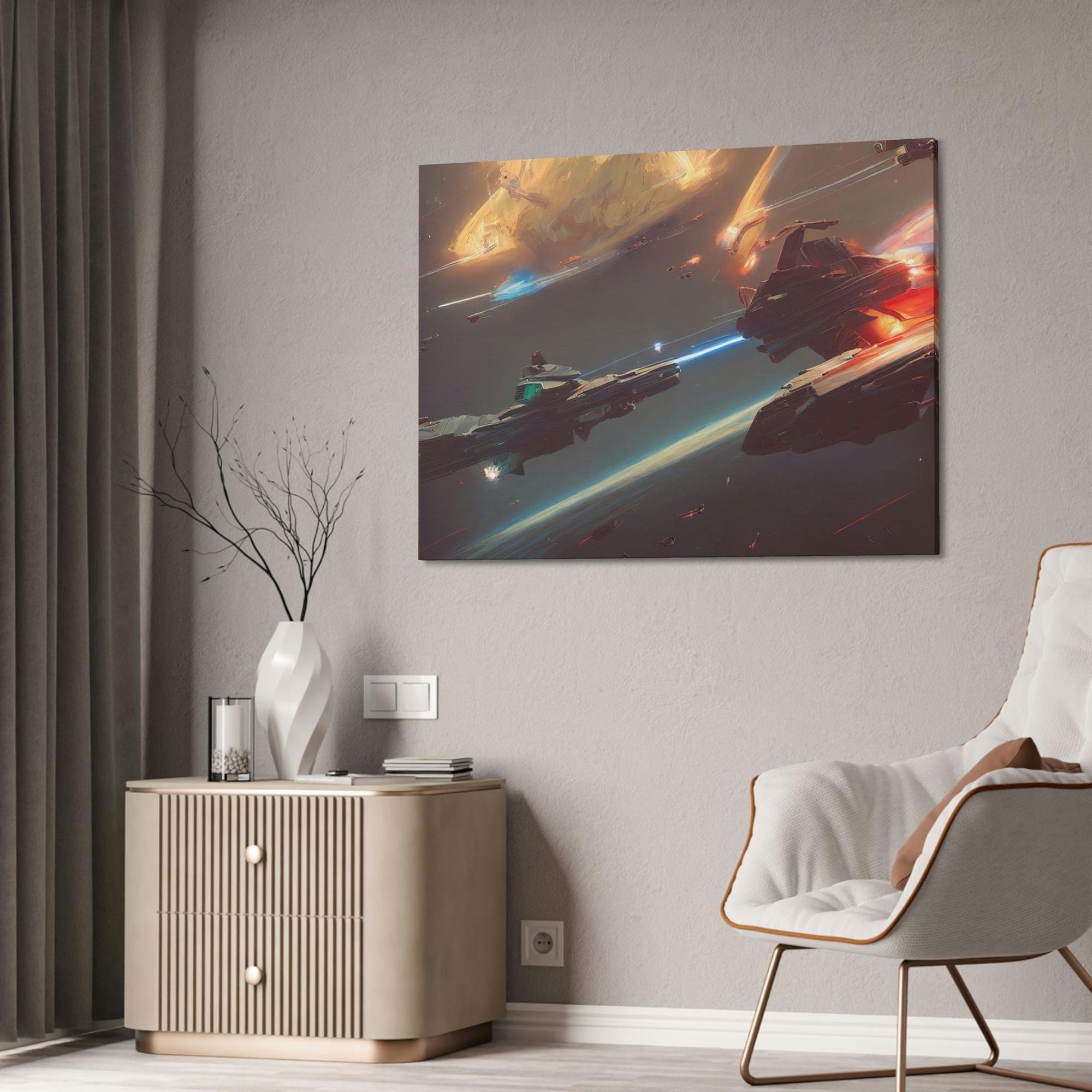 Star Wars Star Wars Saga: Natural Canvas & Poster Print of Iconic Movie Moments