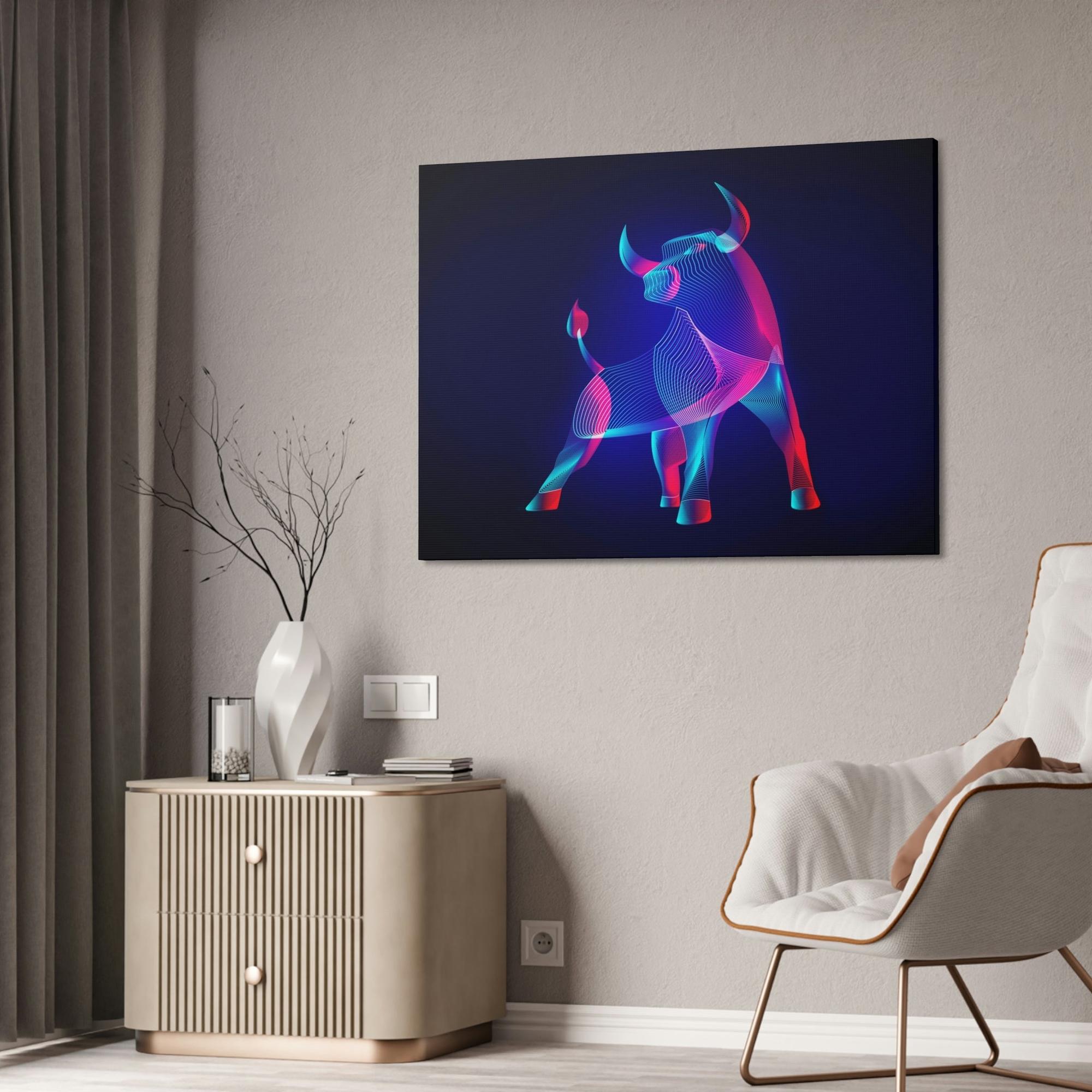 Neon Enchanted Expressions: Premium Canvas Prints for Exquisite Neon-themed Wall Decor