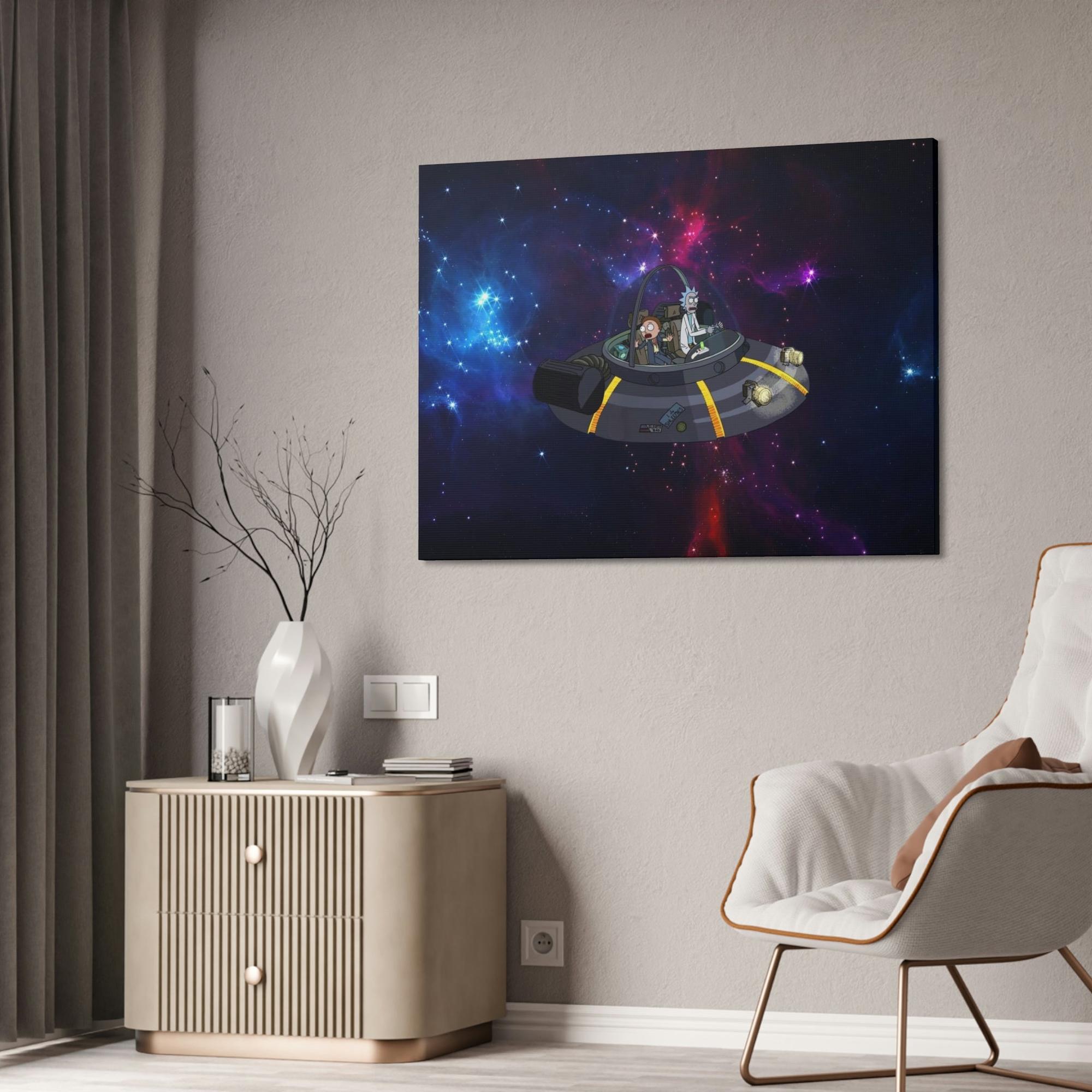 undefined Vivid Imagination: Rick and Morty Poster Art on Canvas for a Dynamic Wall Art Display