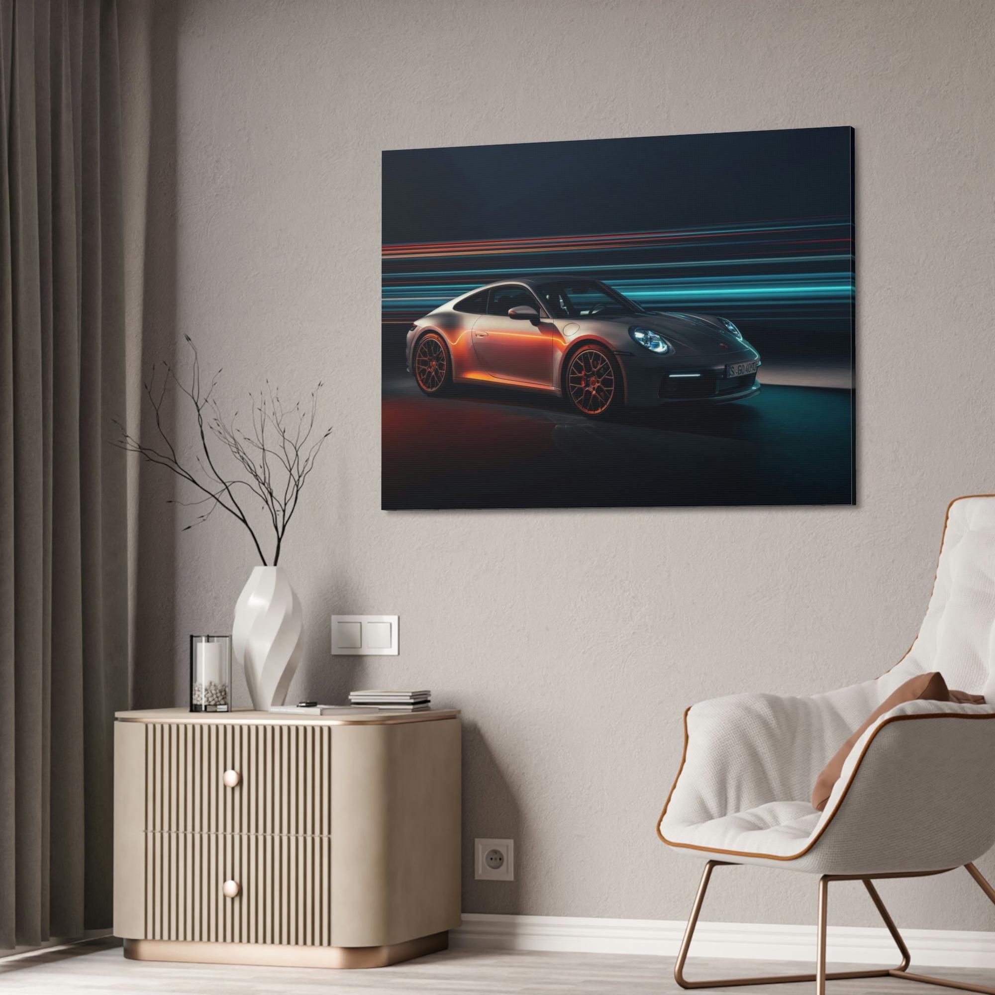 Porsche Porsche Power and Style: A Stunning Framed Poster & Canvas for Automotive Aficionados