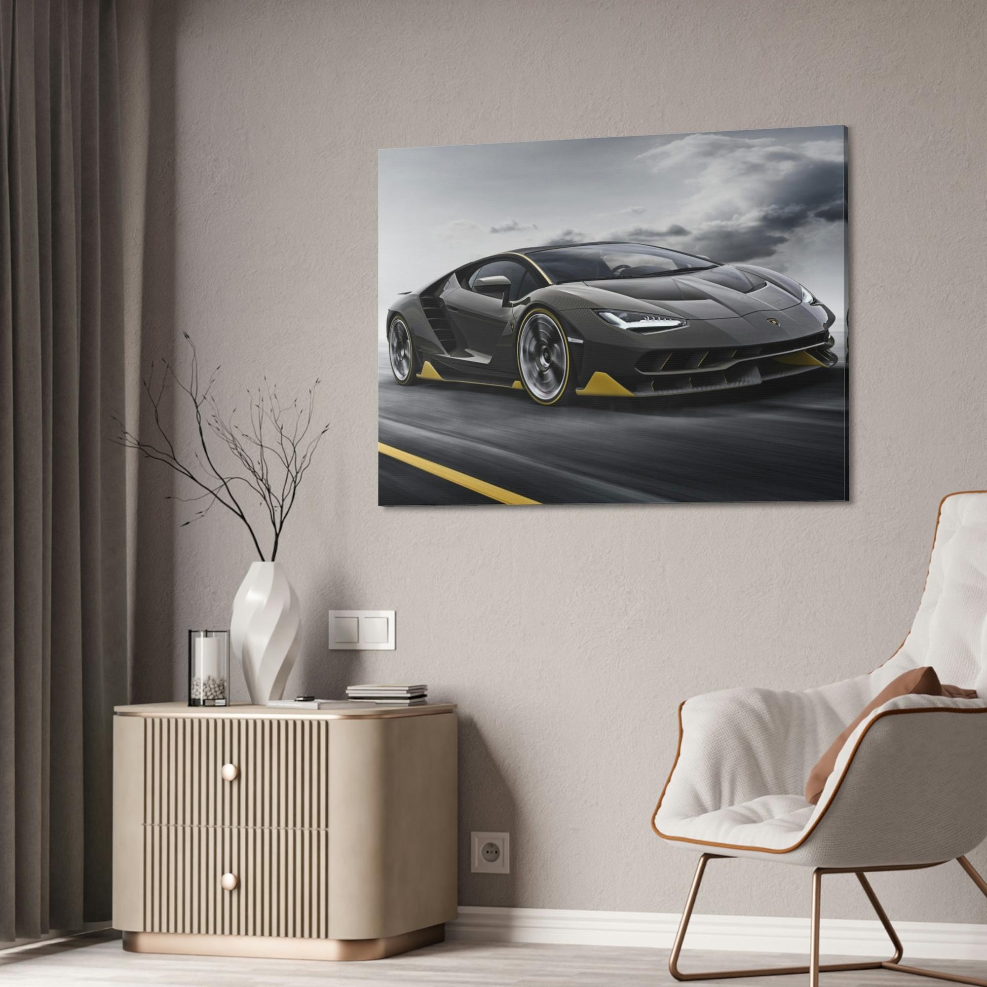 Lamborghini Italian Engineering Masterpiece: Canvas & Poster of a Lamborghini on High-Quality Print