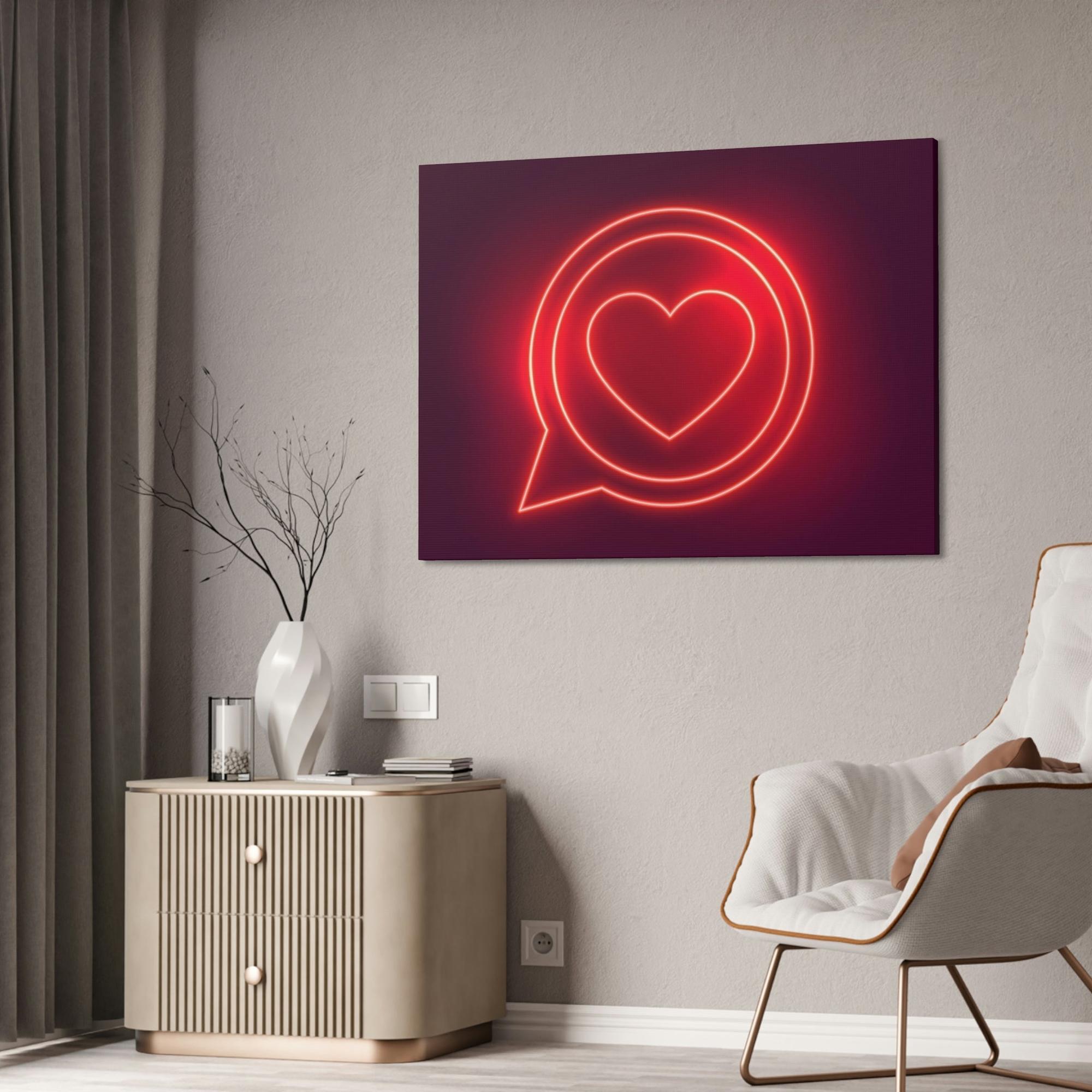 Neon Illuminated Inspiration: Neon-themed Wall Art Prints on High-Quality Canvas