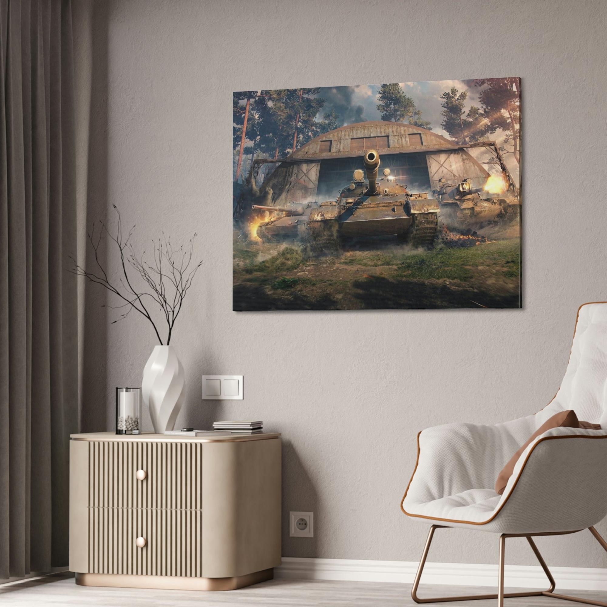 World Of Tanks Steel Titans Clash: World of Tanks Сanvas Wall Art for Your Space