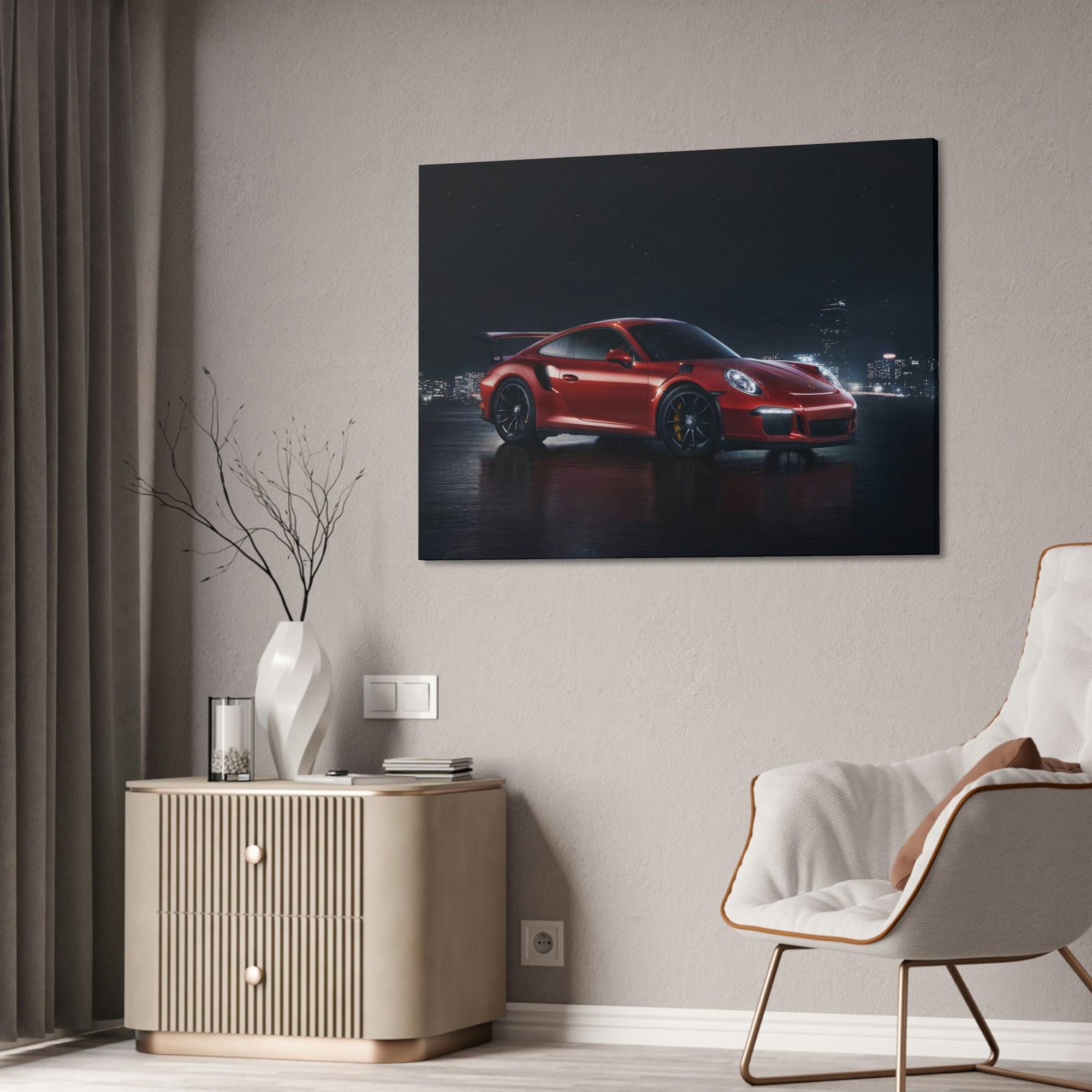Porsche Racing Dreams: Poster & Canvas Print of a Porsche on the Track