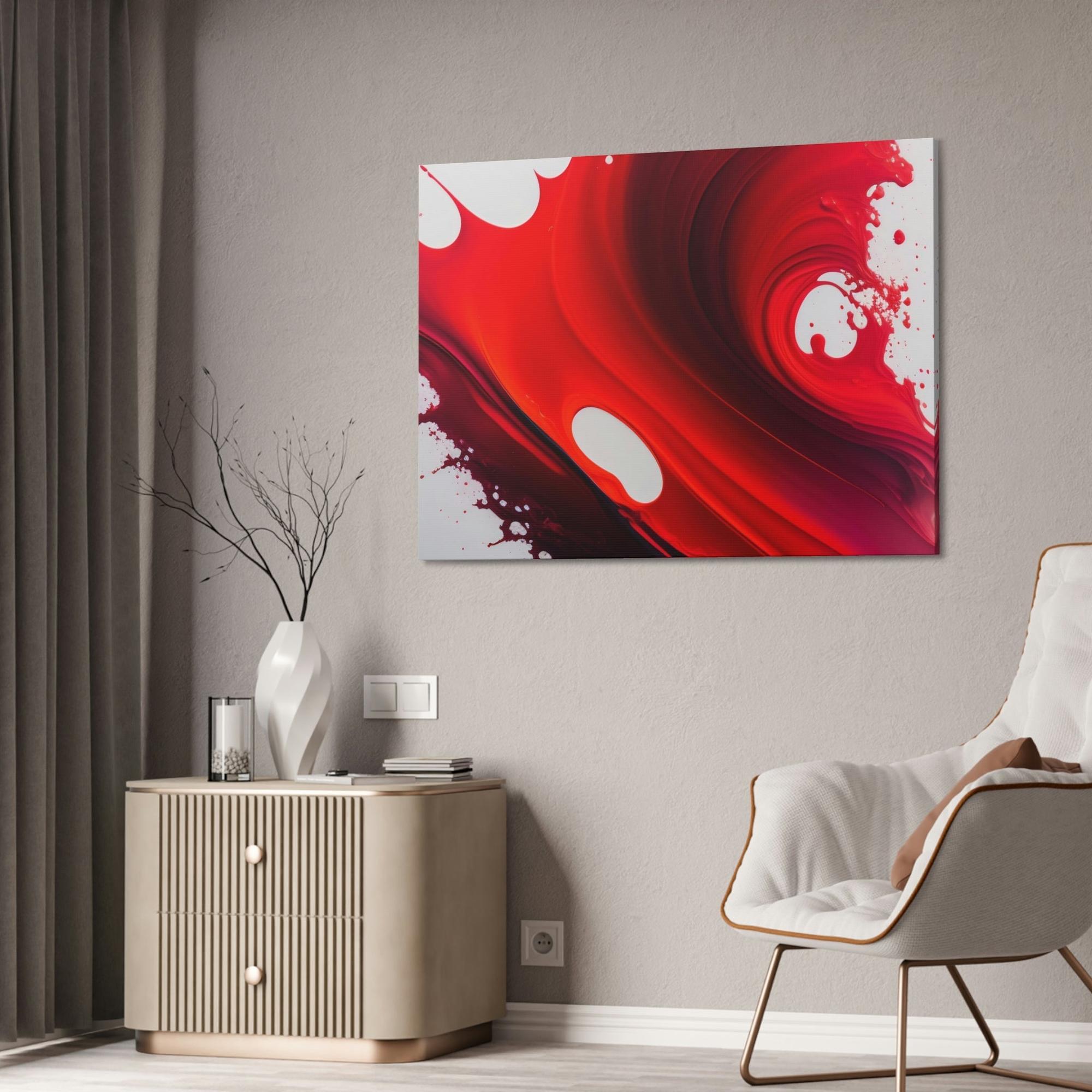 Red Abstract Art The Art of Energy: Red Abstract Wall Art and Framed Posters & Canvas