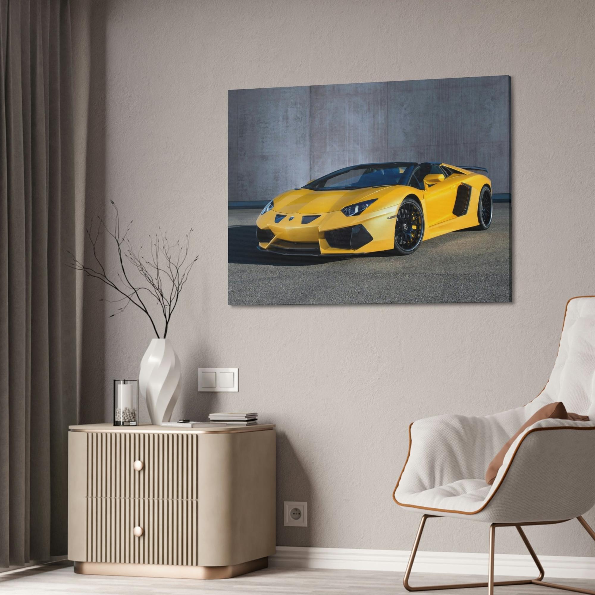Lamborghini The Majesty of Lamborghini: Striking Print on Natural Canvas & Poster
