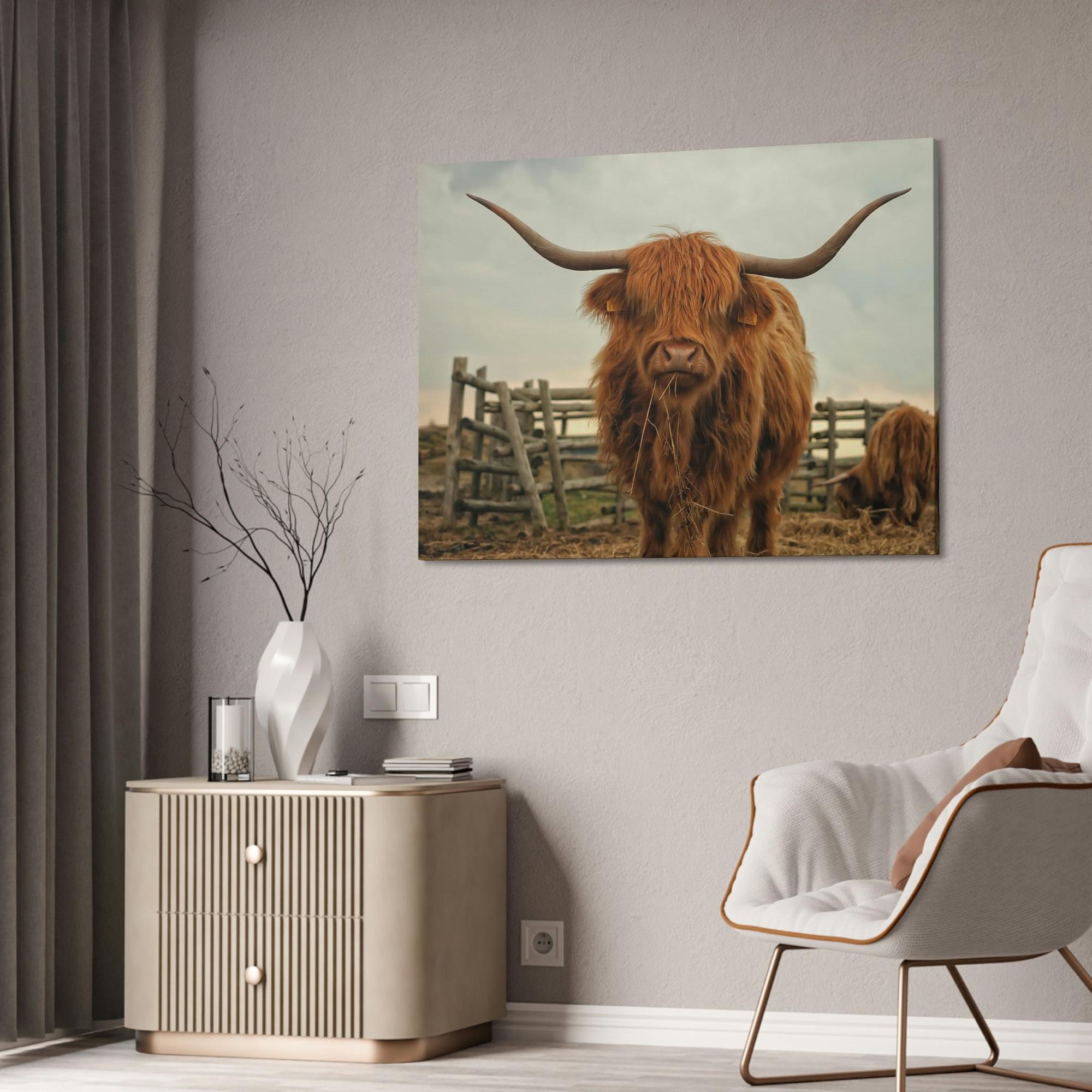 Highland Cow Highland Cow | Brown Horned Cow | Wall Art — Pixoram