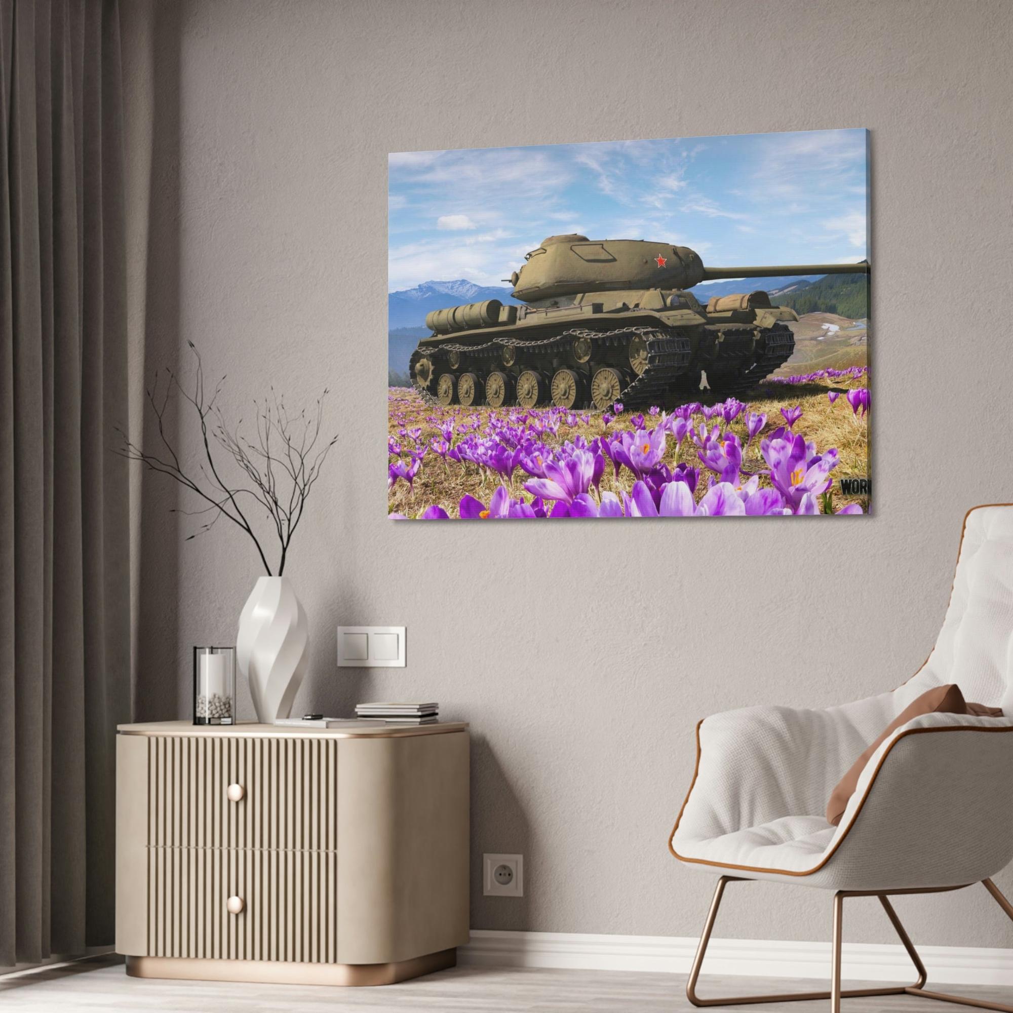 World Of Tanks Strategic Brilliance: Framed Canvas Showcasing World of Tanks Tactics