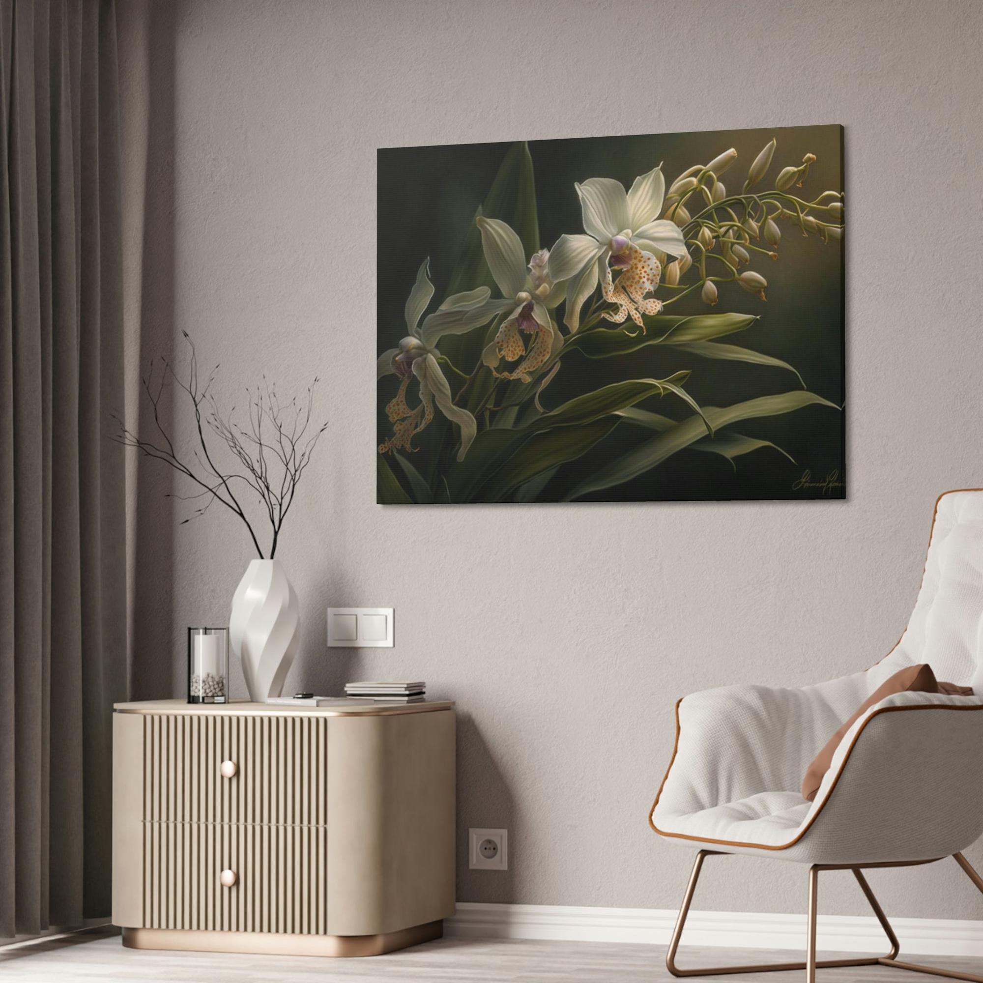 Orchids Exotic Blooms: Orchids on Canvas
