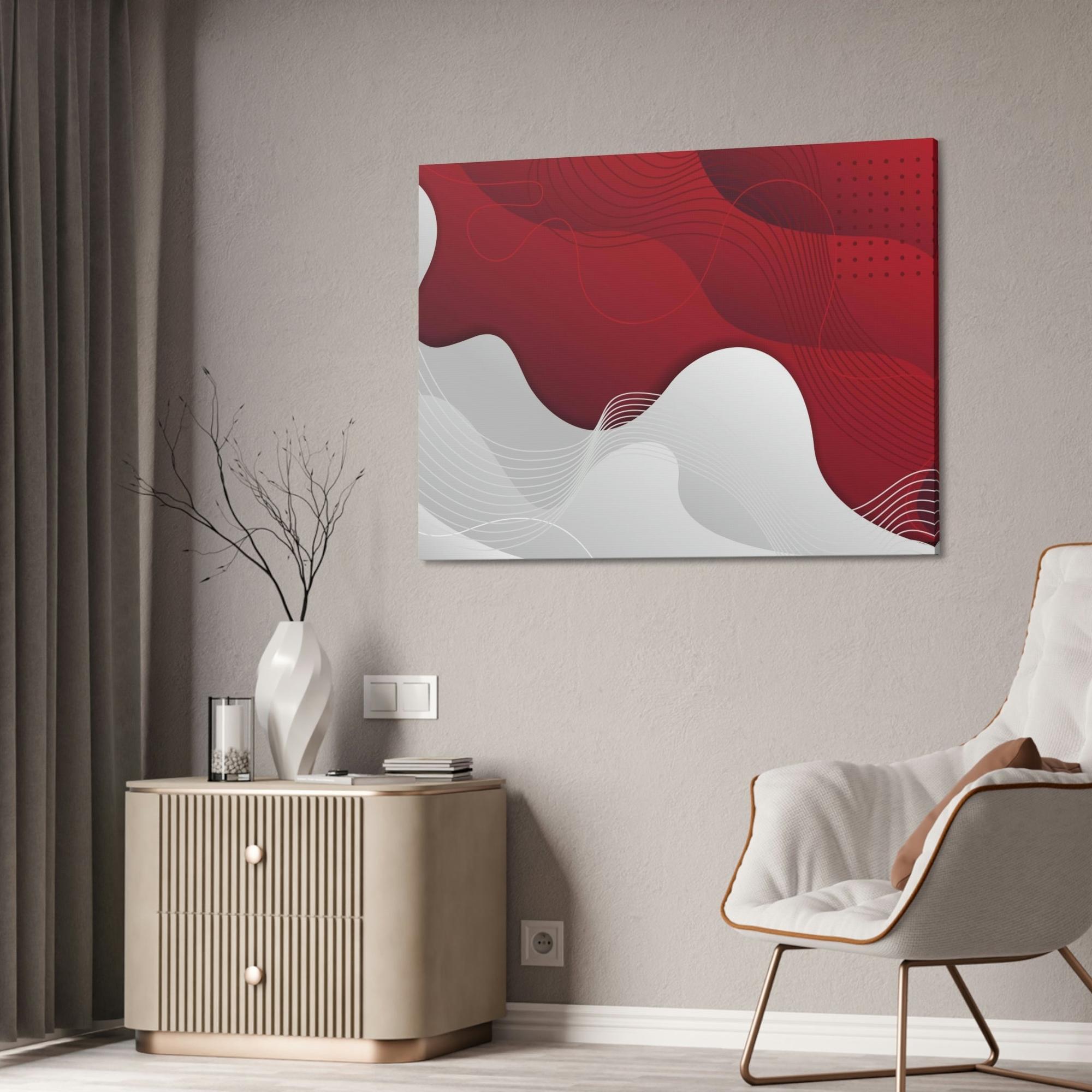 Red Abstract Art The Art of Passion: Red Abstract Art on Framed Canvas and Posters