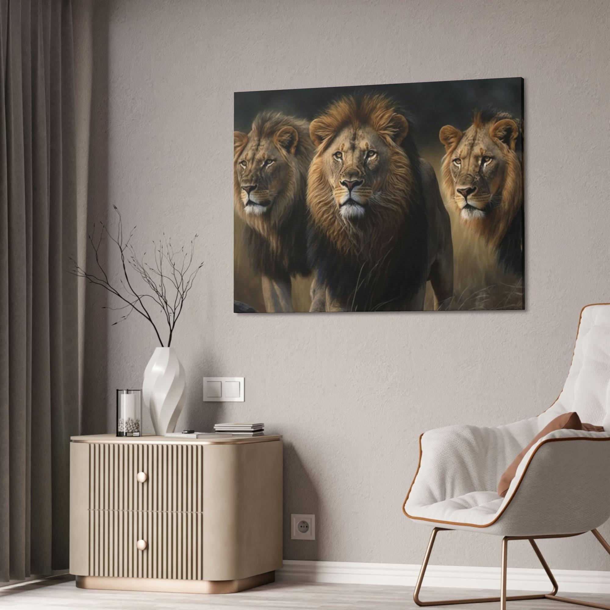 Lions Jungle Royalty: A Canvas of Lions