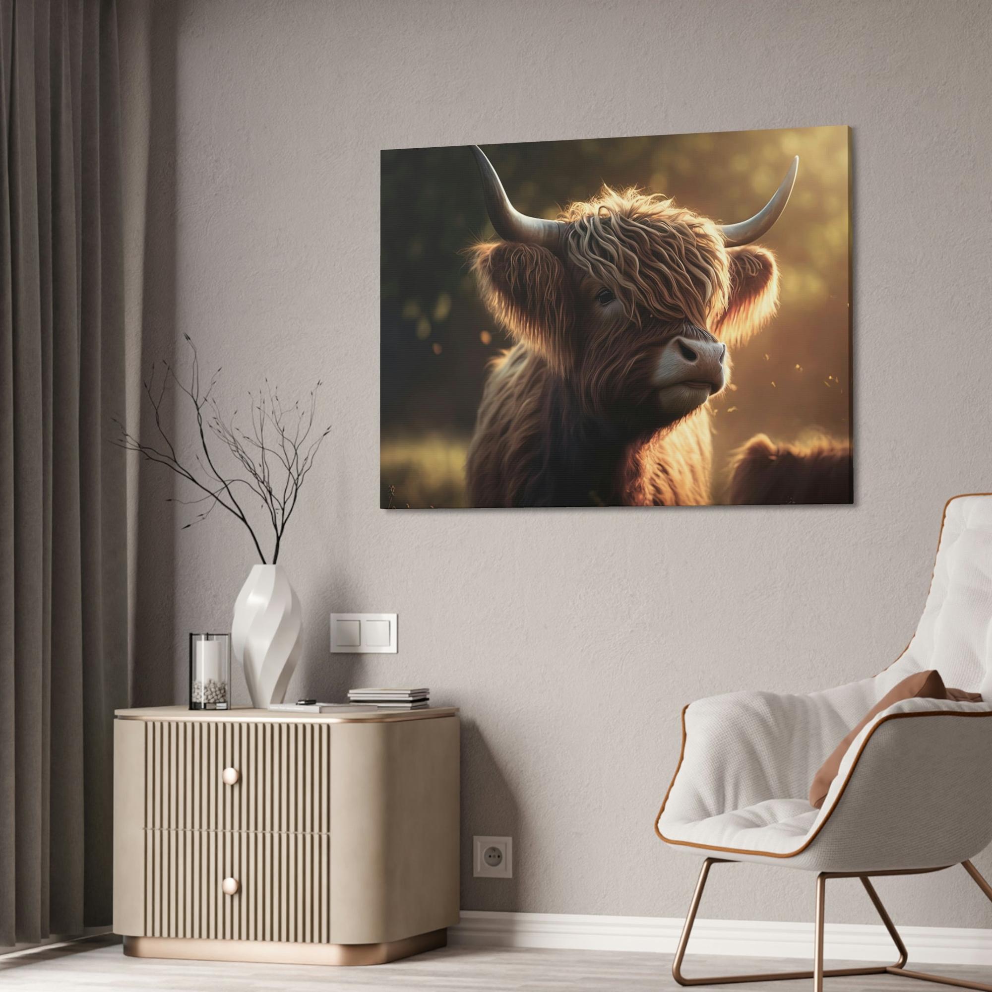 Cows Farmhouse Chic: Cow on Canvas for a Stylish and Elegant Wall Art Accent