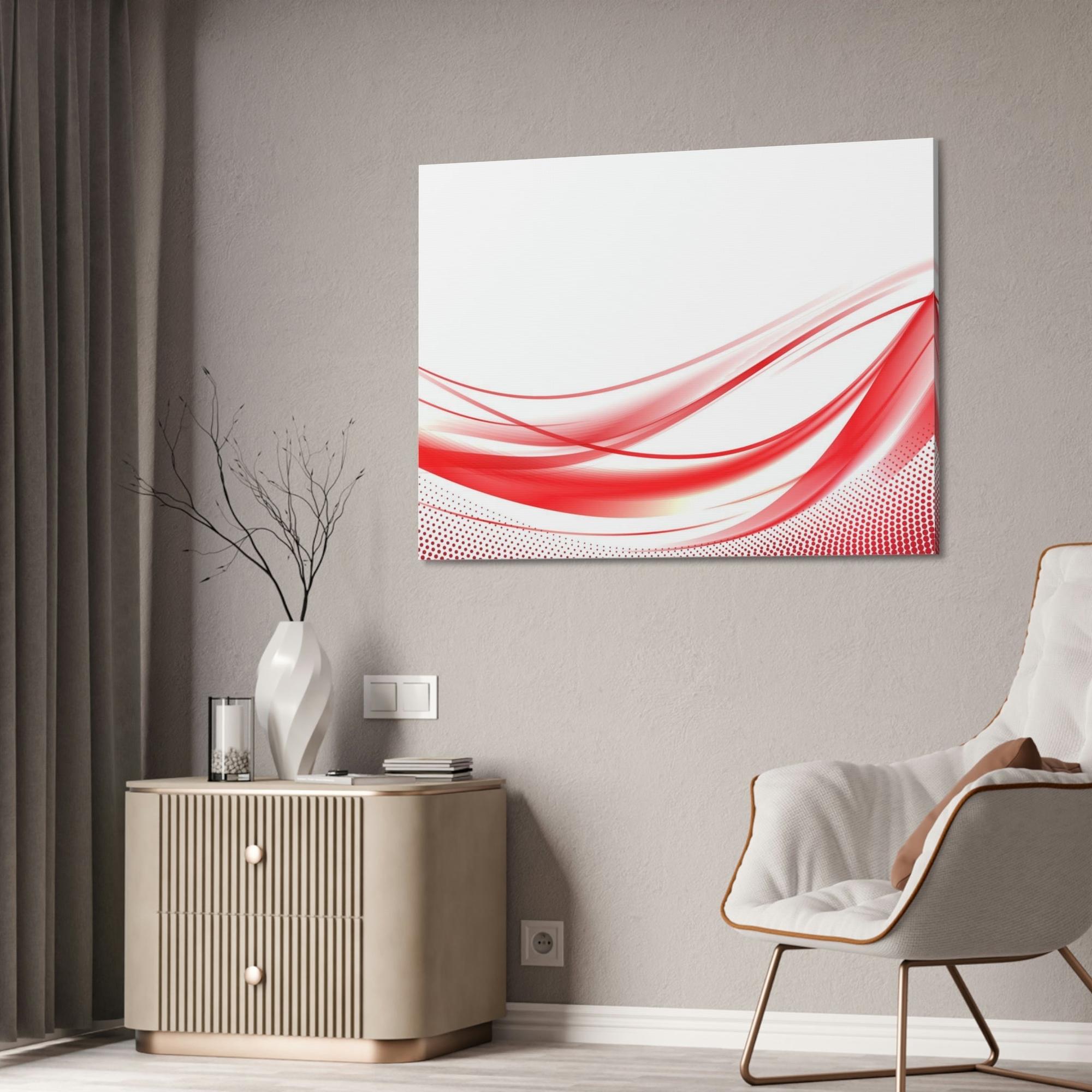 undefined The Art of Emotion: Red Abstract Wall Art and Print on Canvas & Poster