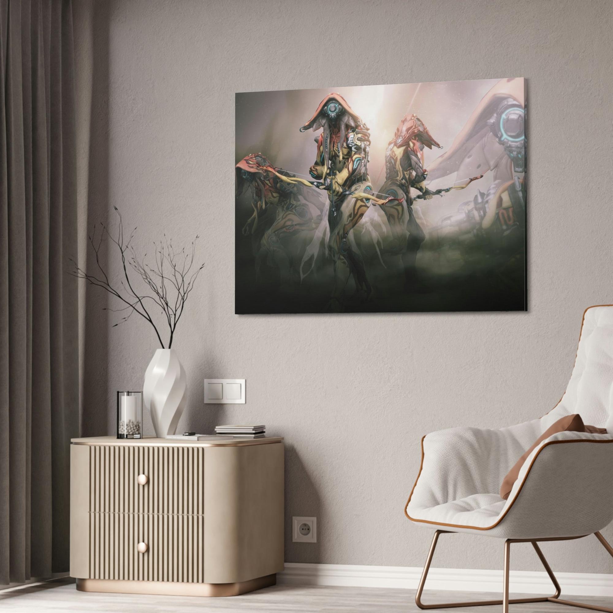 Warframe Warframe's Galactic Journey: Poster & Canvas Wall Art for Fans