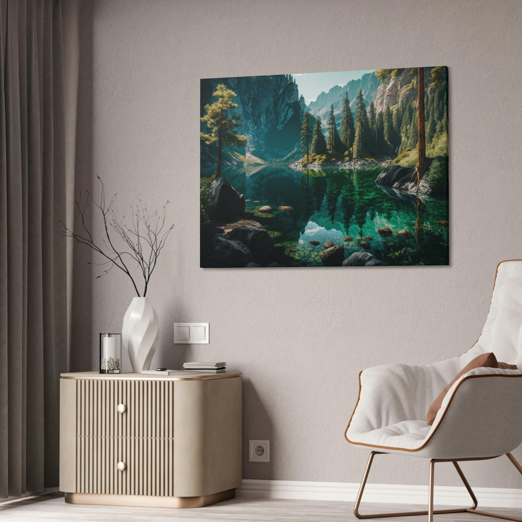 Lakes And Rivers Flowing Beauty: Wall Art and Canvas Print of Lakes and Rivers