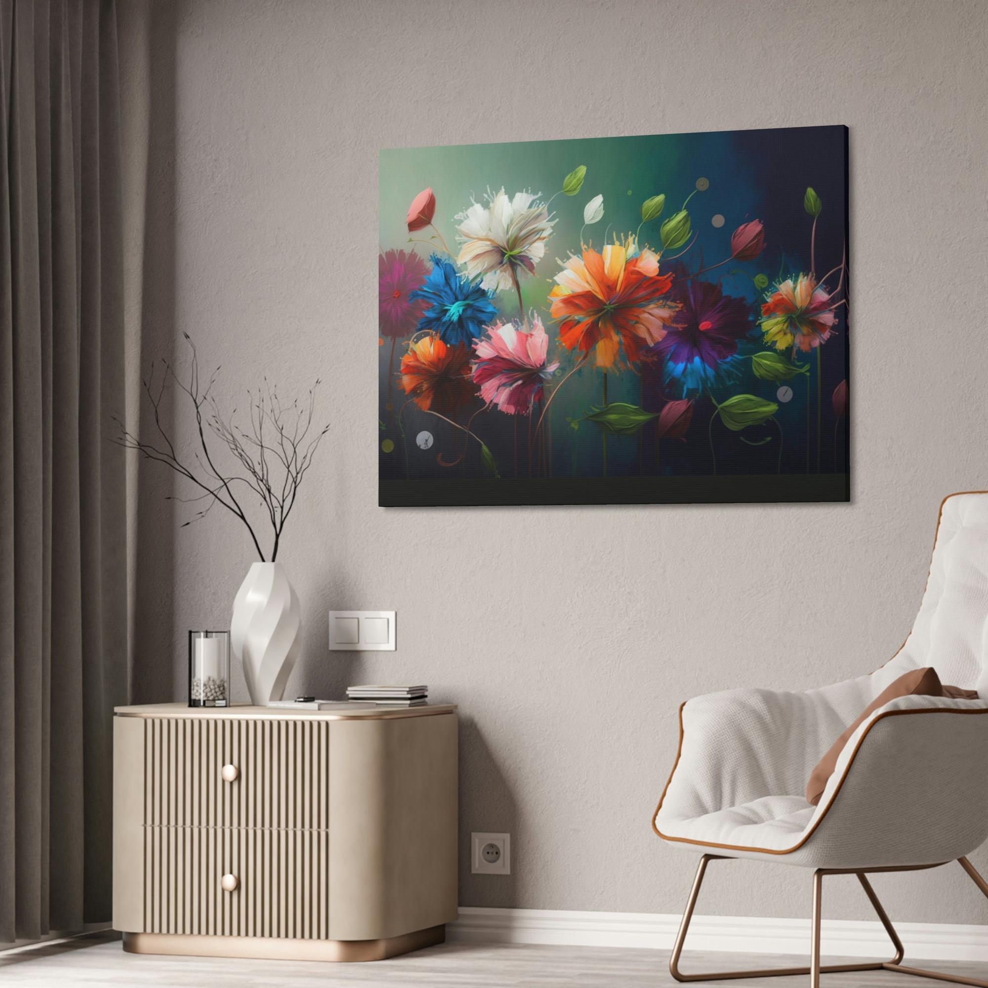 Abstract Floral Framed Poster & Canvas of Abstract Floral: A Garden of Emotions