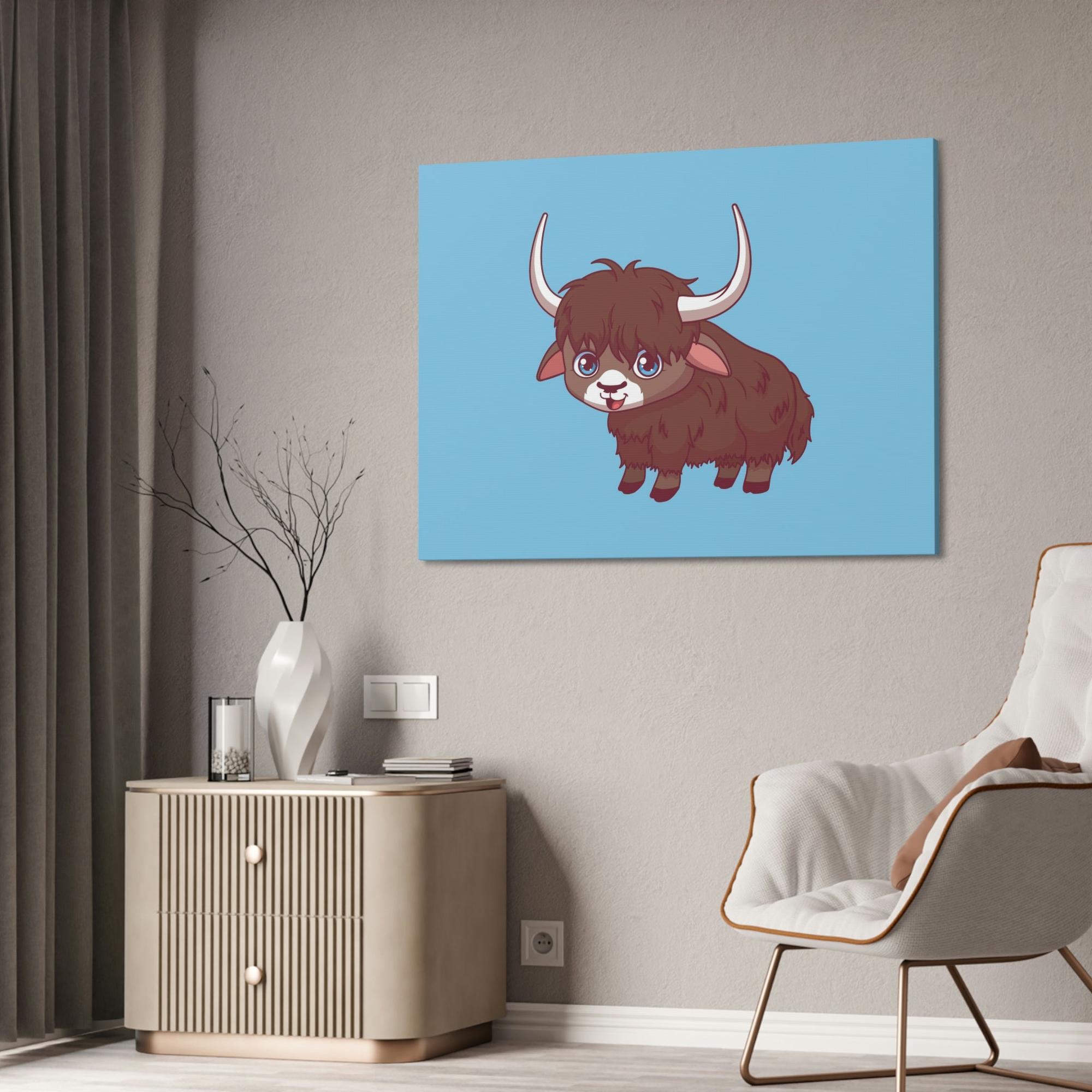 Cows Adorable Bovine: Framed Poster Wall Art Featuring a Sweet Cow Portrait for Kids' Room Decor