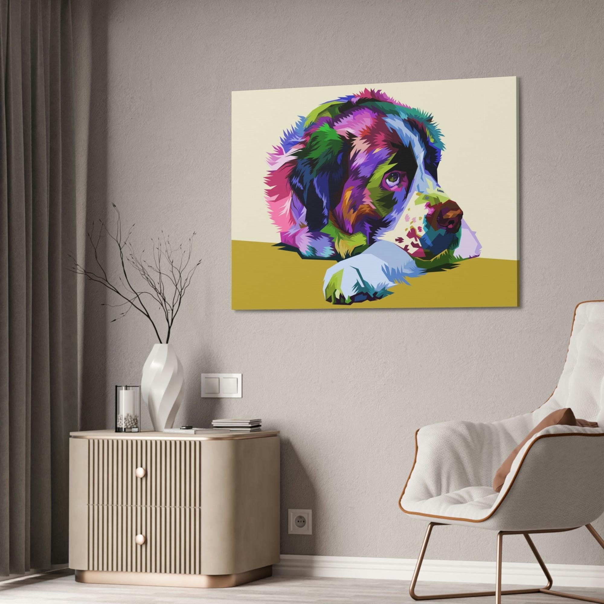 undefined Paws for Relaxation: Poster of Dogs Taking it Easy on Framed Canvas
