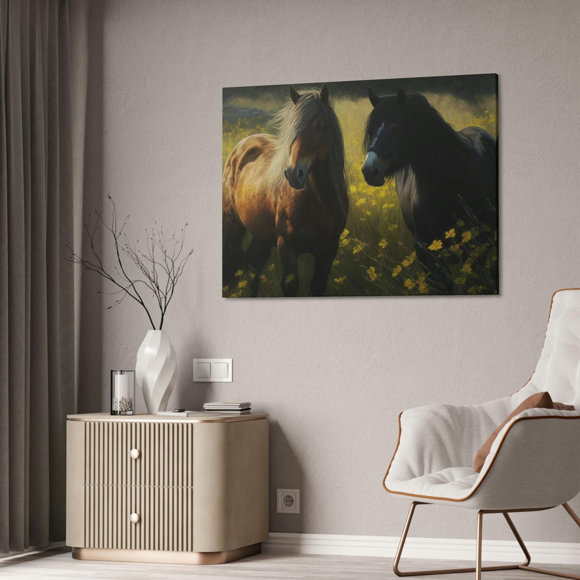 Horses Wild Horses: A Canvas Rustic Adventure