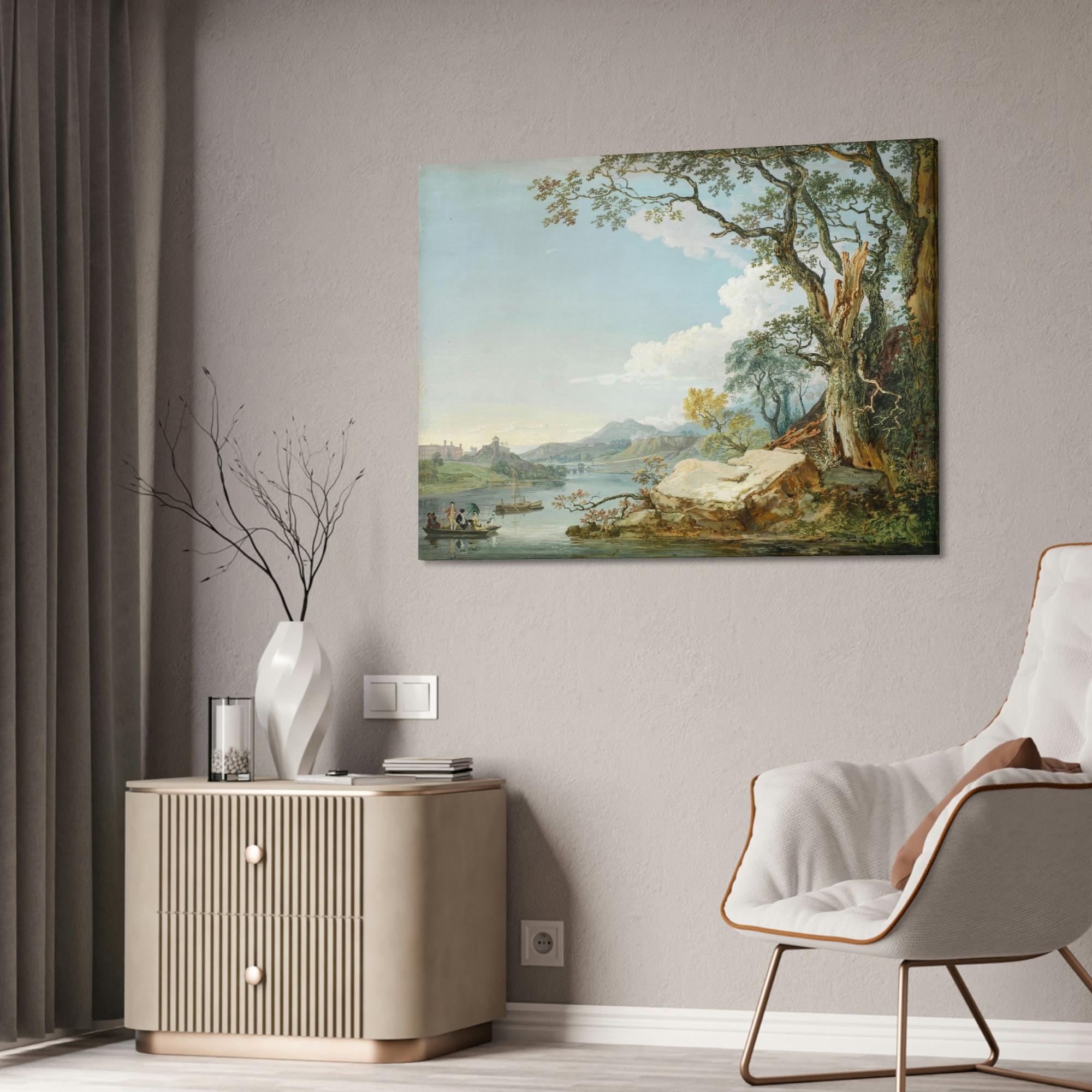 Lakes And Rivers Captivating Waterways: Framed Canvas and Poster Print of Lakes and Rivers