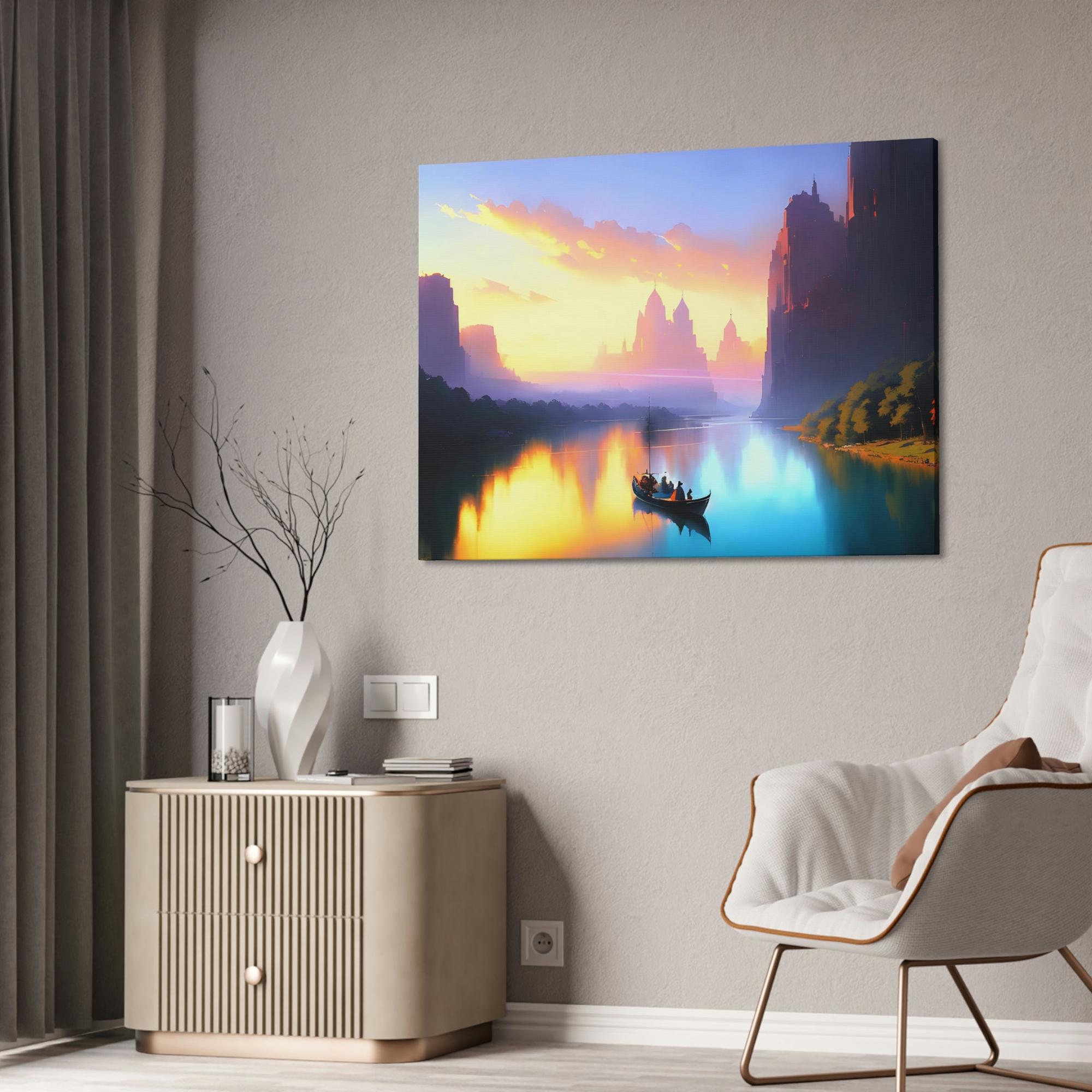 Lakes And Rivers River Dreams: Wall Art and Canvas Print of Serene Lakes and Rivers
