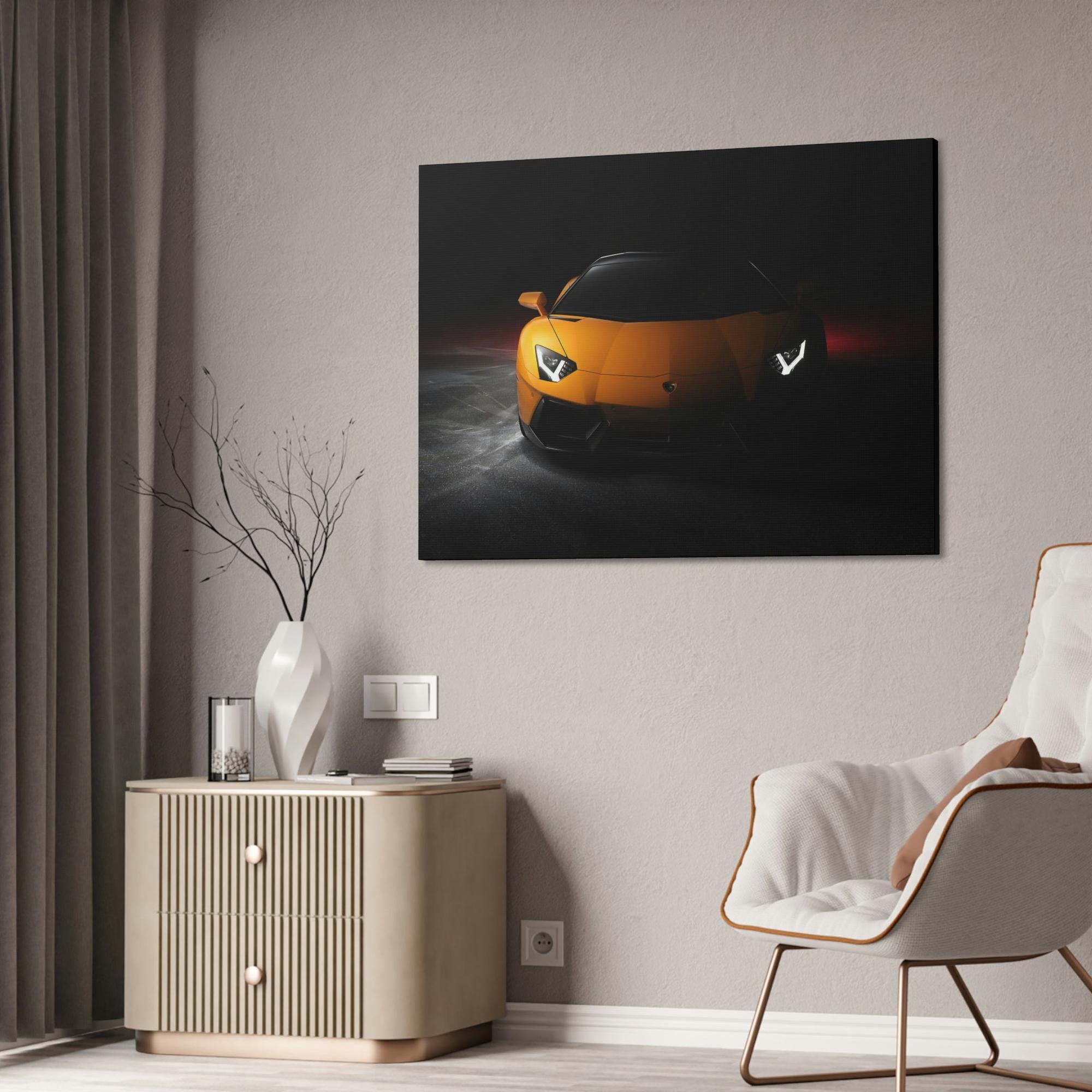 Lamborghini Lamborghini The Power of Elegance: Art and Wall Decor on Natural Canvas