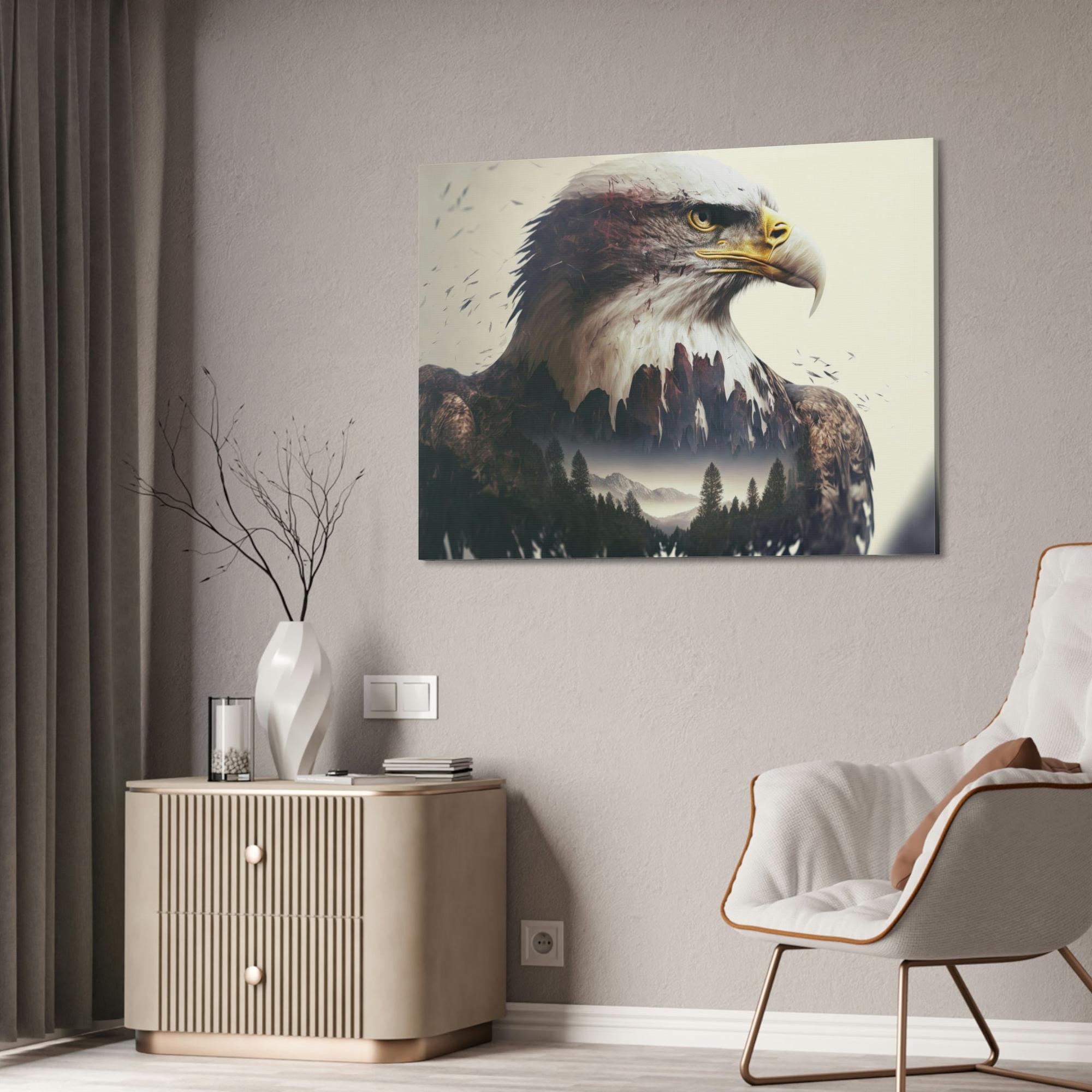 Eagles Eagle's Grace Unveiled: Poster & Canvas Exuding Majestic Beauty