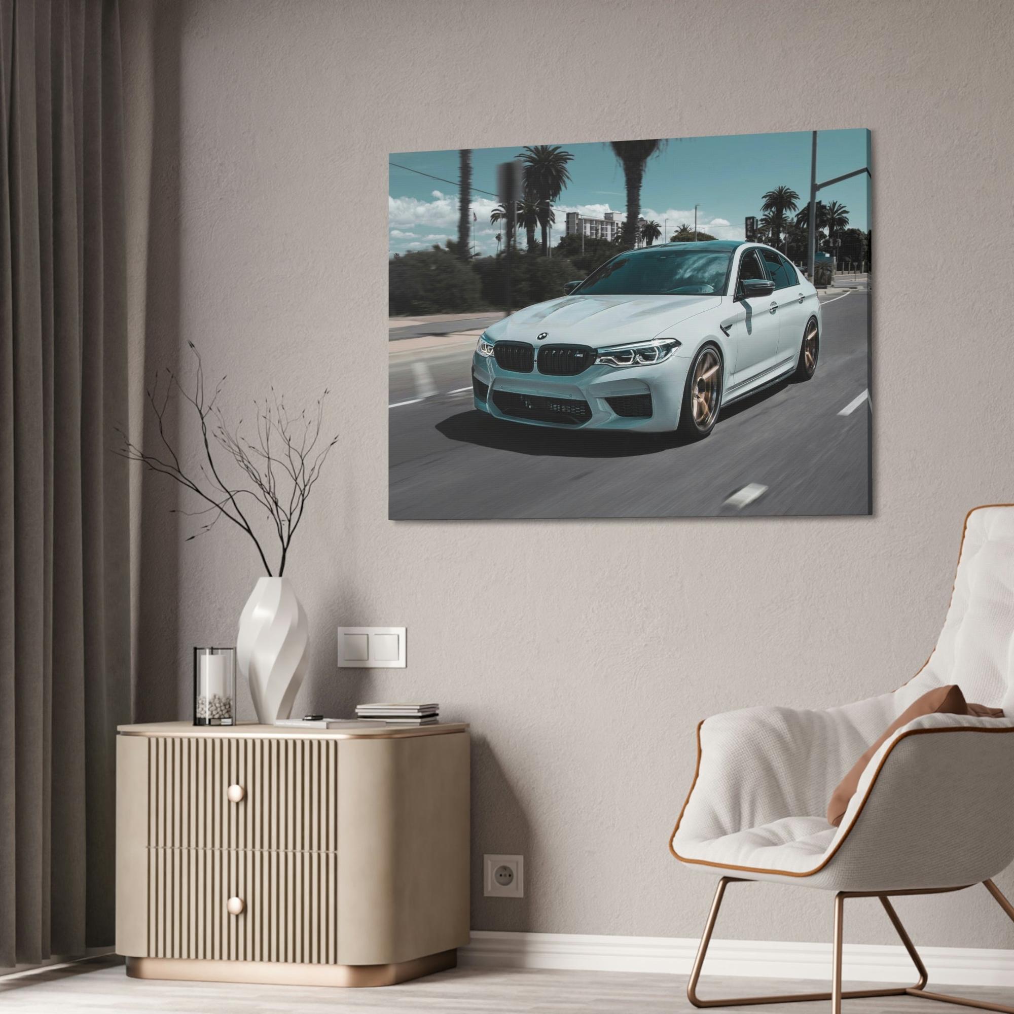 Bmw BMW on Canvas: Captivating Canvas & Poster Print for Car Enthusiasts