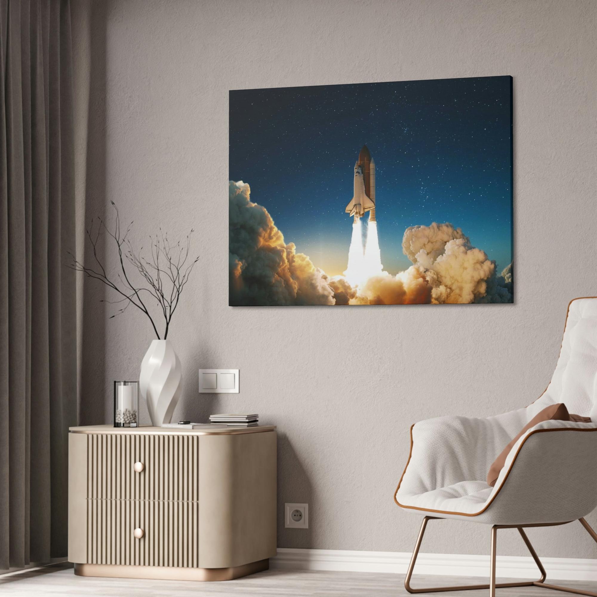 Nasa Beyond the Stratosphere: NASA-Themed Canvas