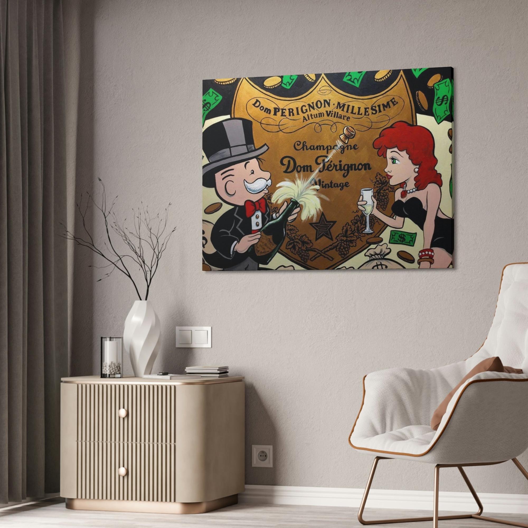 Monopoly & Motivation Alec Monopoly Art: Stunning Framed Canvas Print for Art Collectors