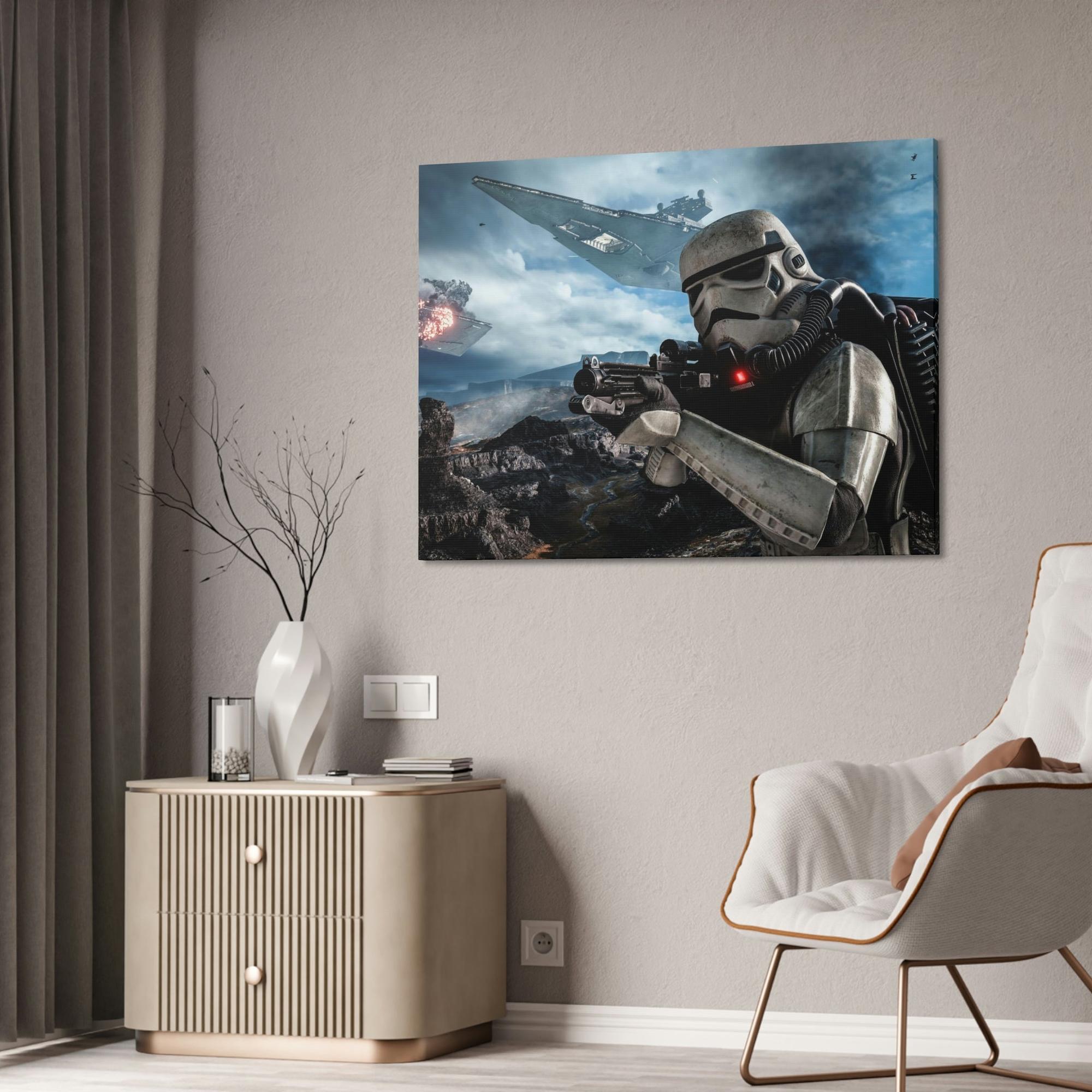 Star Wars Journey through the Stars: Natural Canvas Print of Star Wars Adventure