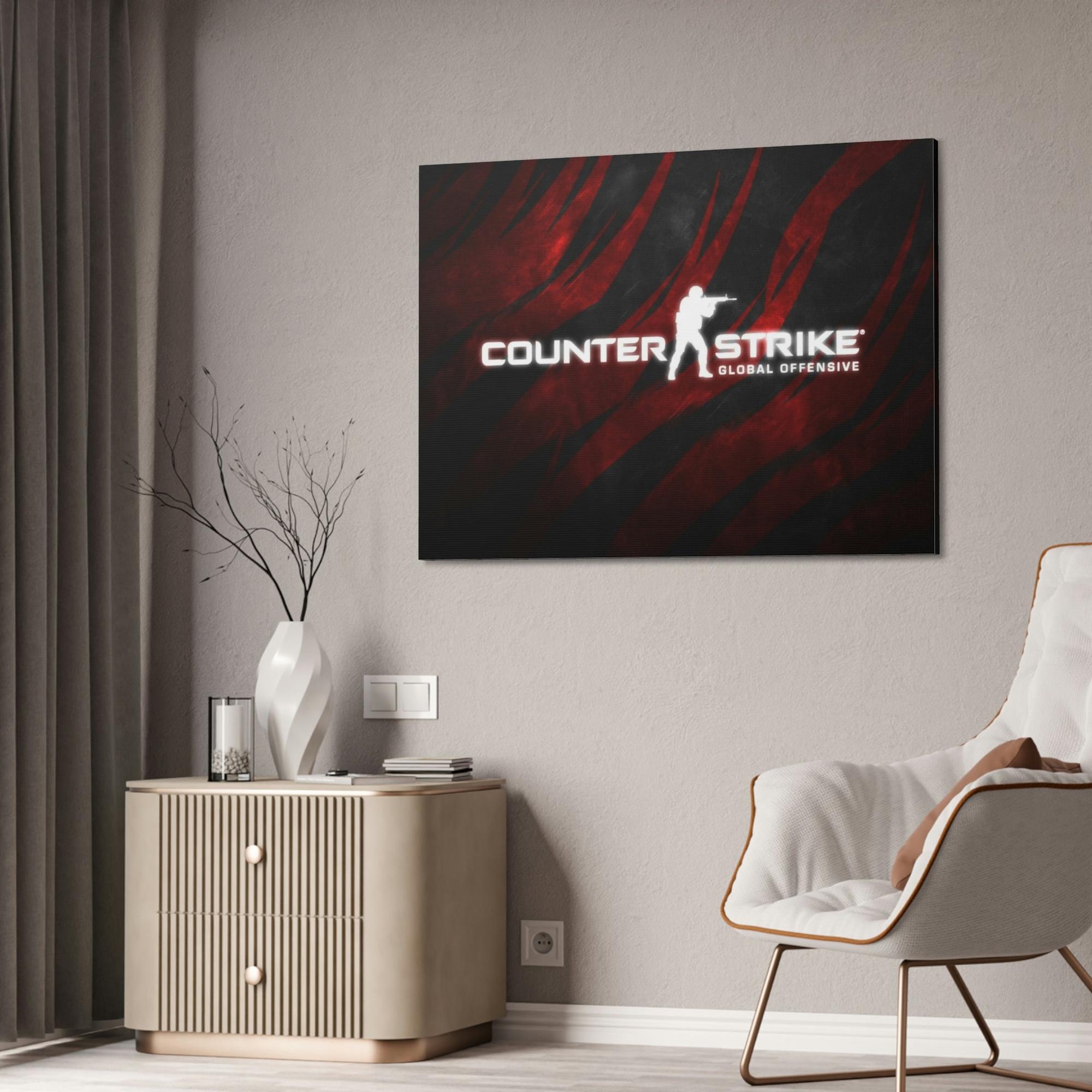 Counter Strike Digital Warfare: Print on Canvas with Counter Strike Wall Art