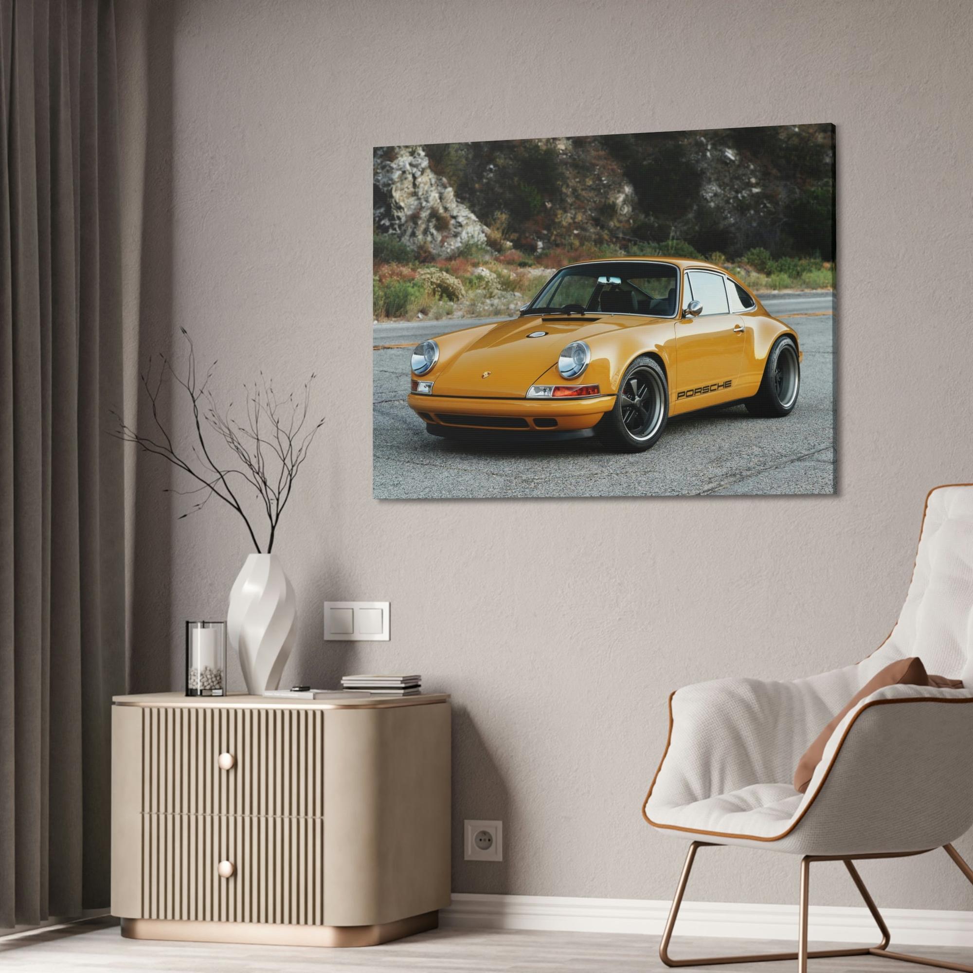 Porsche Racing Elegance on Canvas: Porsche-inspired Wall Art and Framed Posters