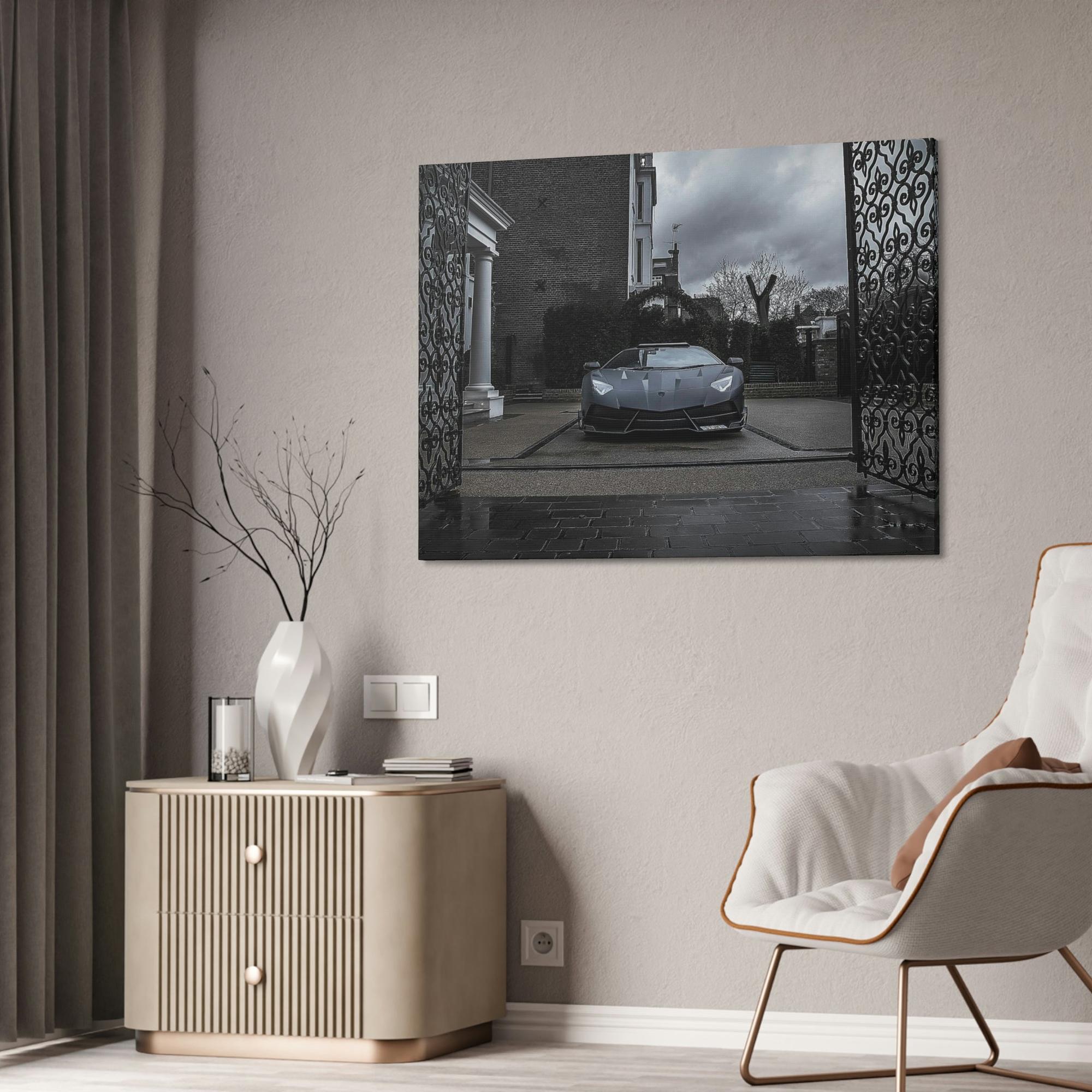 Lamborghini Speed Demon on Canvas & Poster: Captivating Artwork of Lamborghini